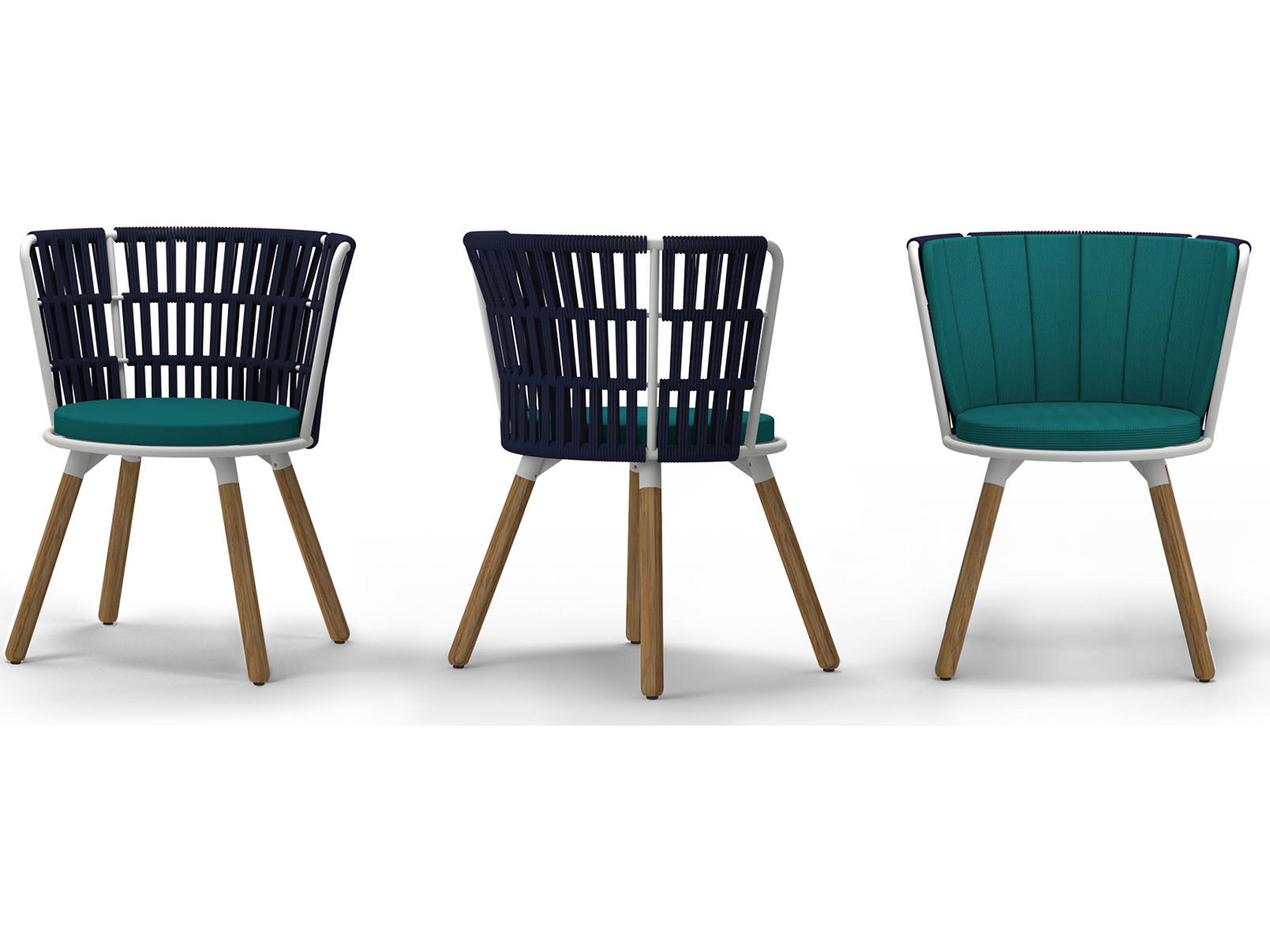 MamaGreen Daisy Rae Teak Rope Outdoor Dining Chair