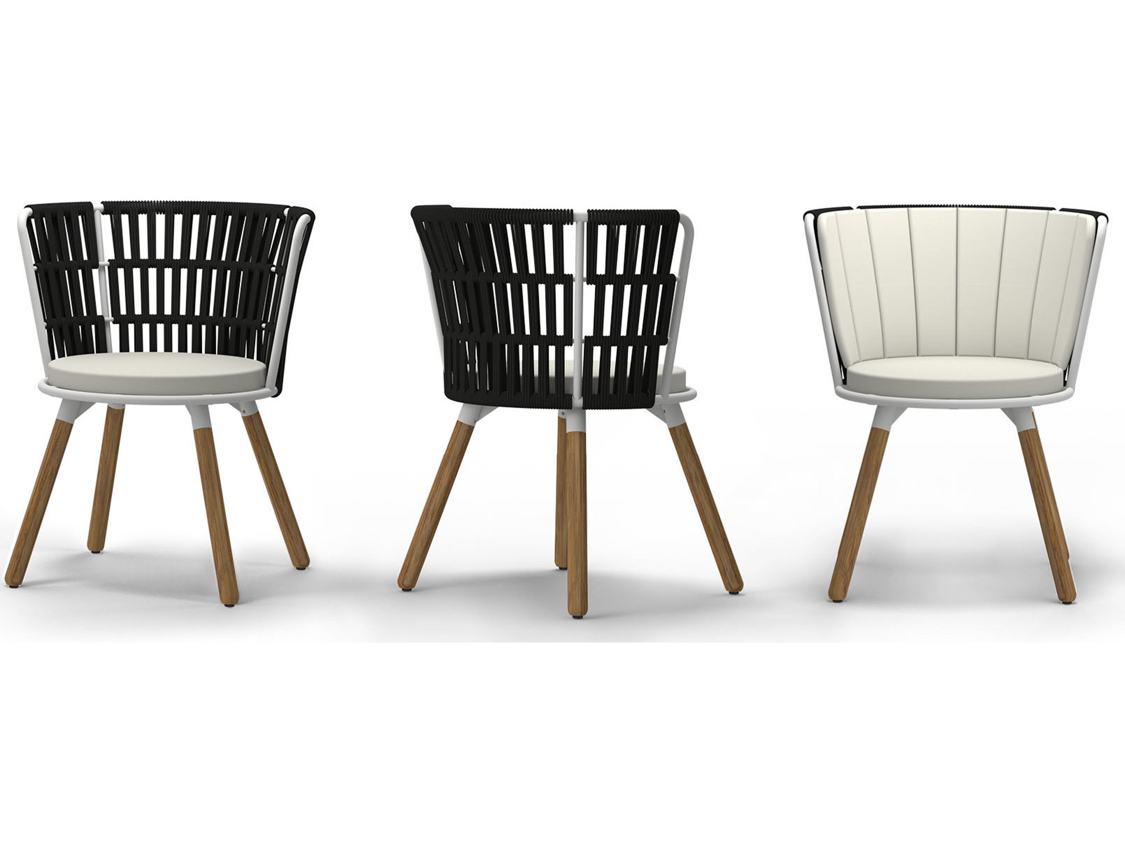 MamaGreen Daisy Rae Teak Rope Outdoor Dining Chair