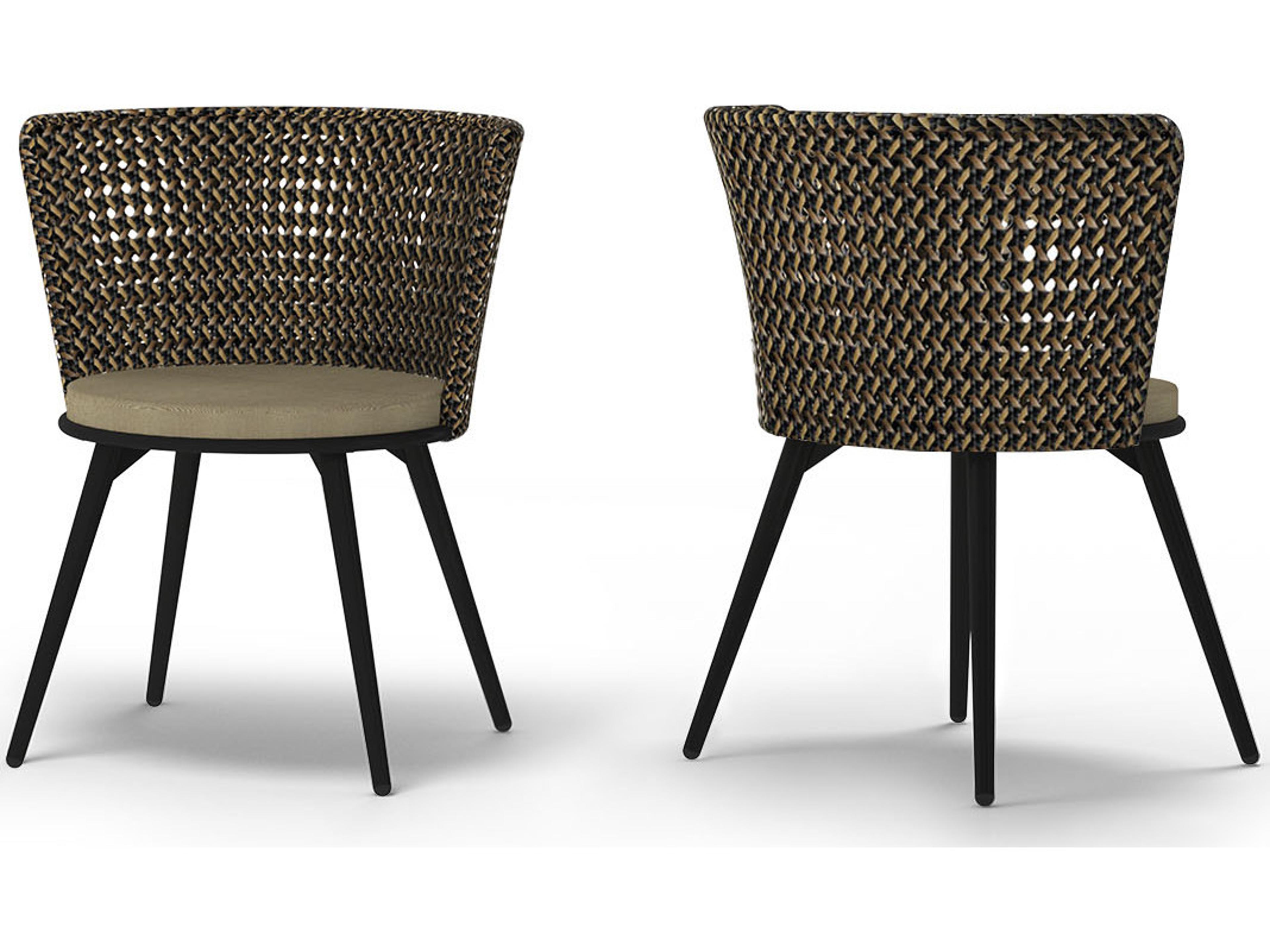 MamaGreen Daisy Mae Aluminum Wicker Outdoor Patio Dining Chair