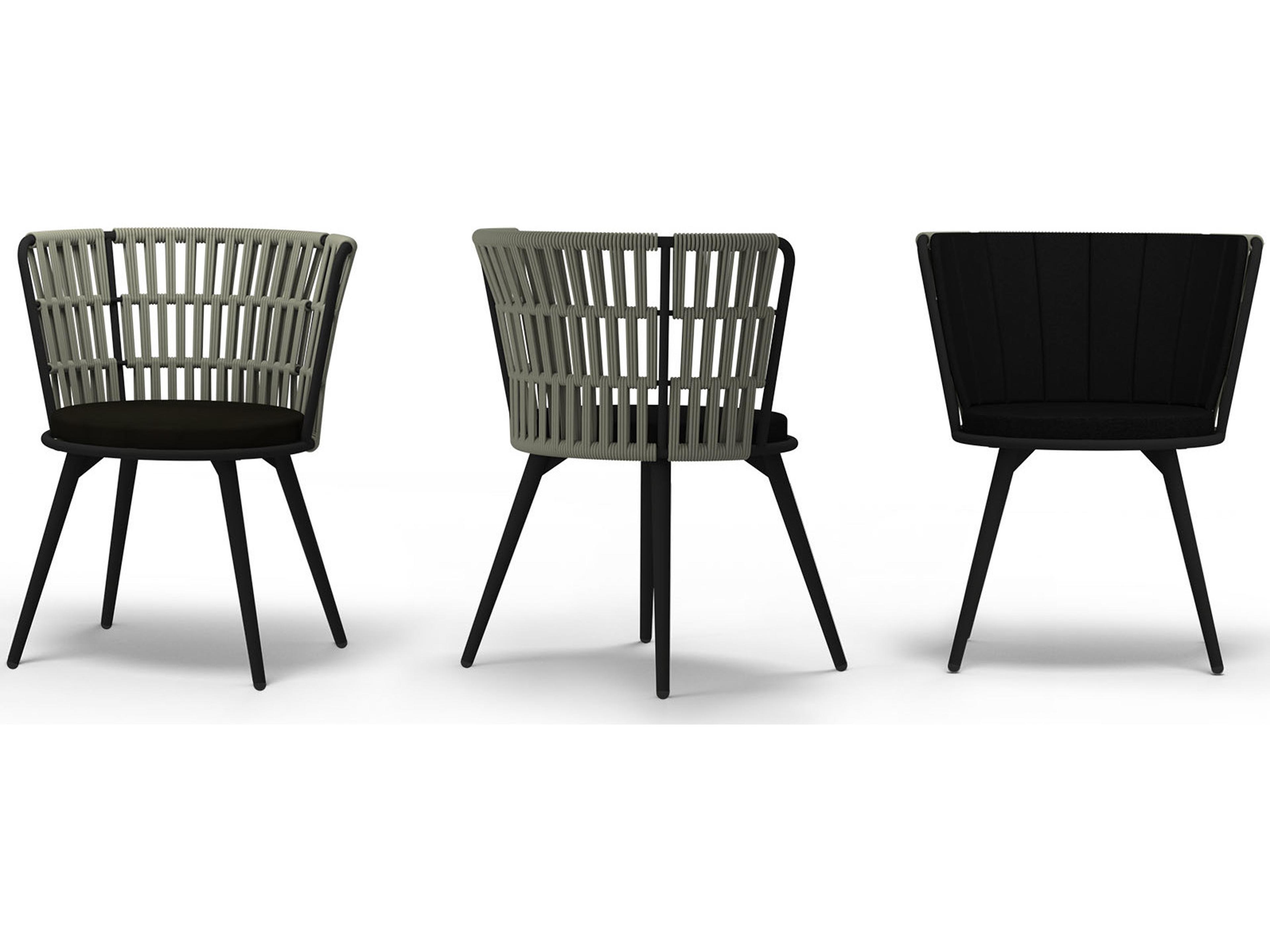 MamaGreen Daisy Rae Aluminum Rope Outdoor Dining Chair