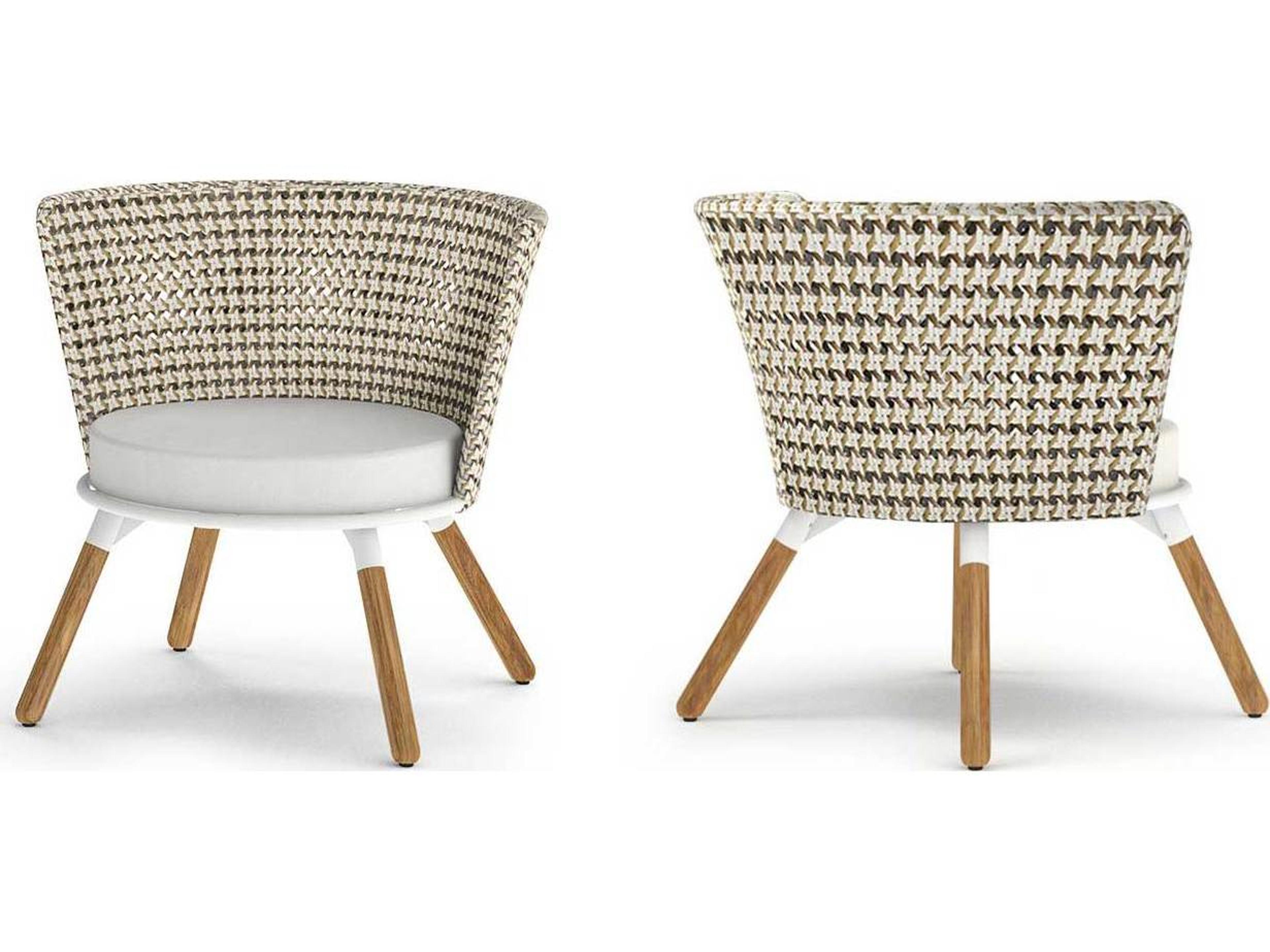 MamaGreen Daisy Mae Teak Wicker Chat Patio Lounge Chair