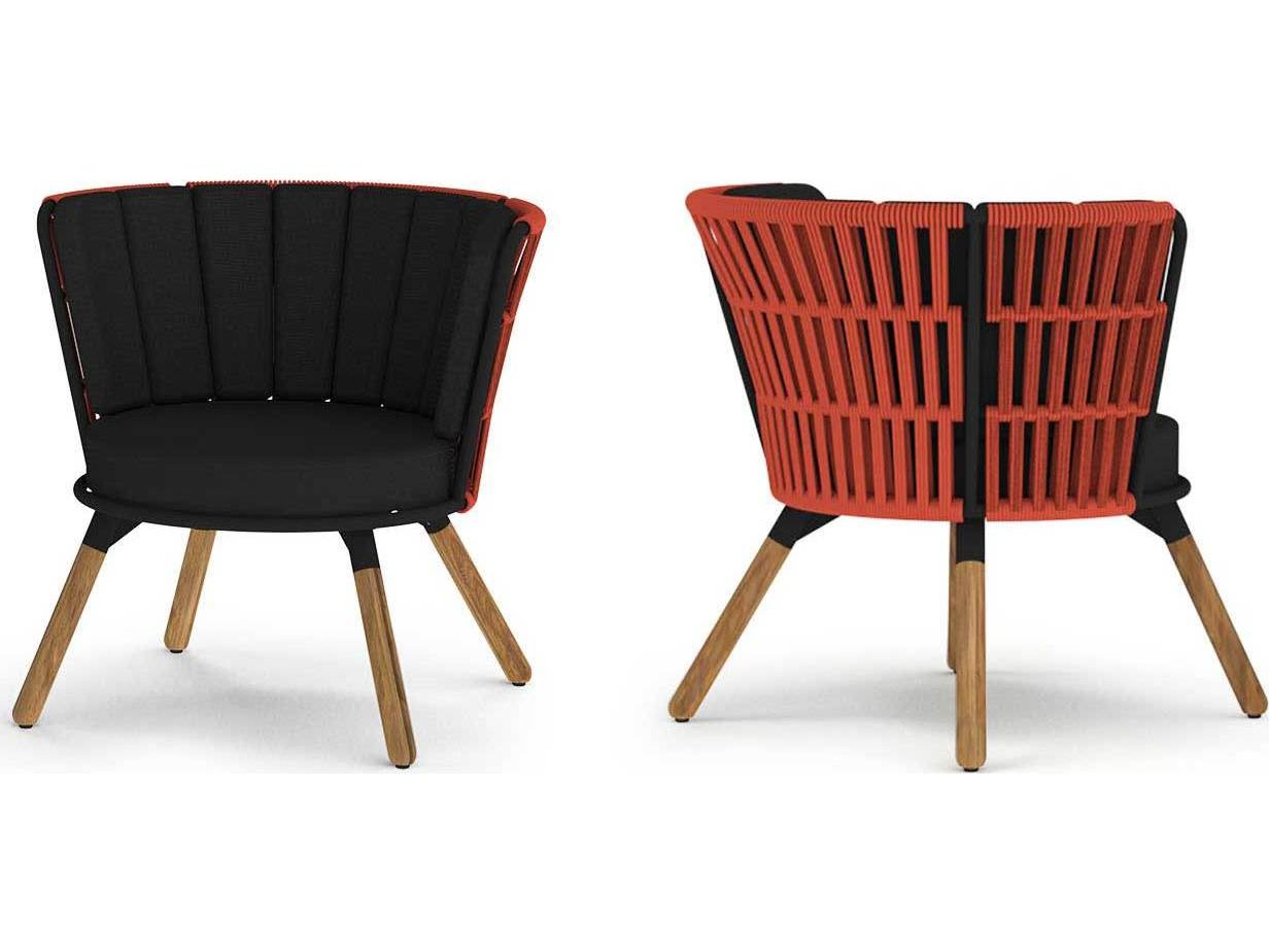 MamaGreen Daisy Rae Teak Rope Chat Outdoor Lounge Chair