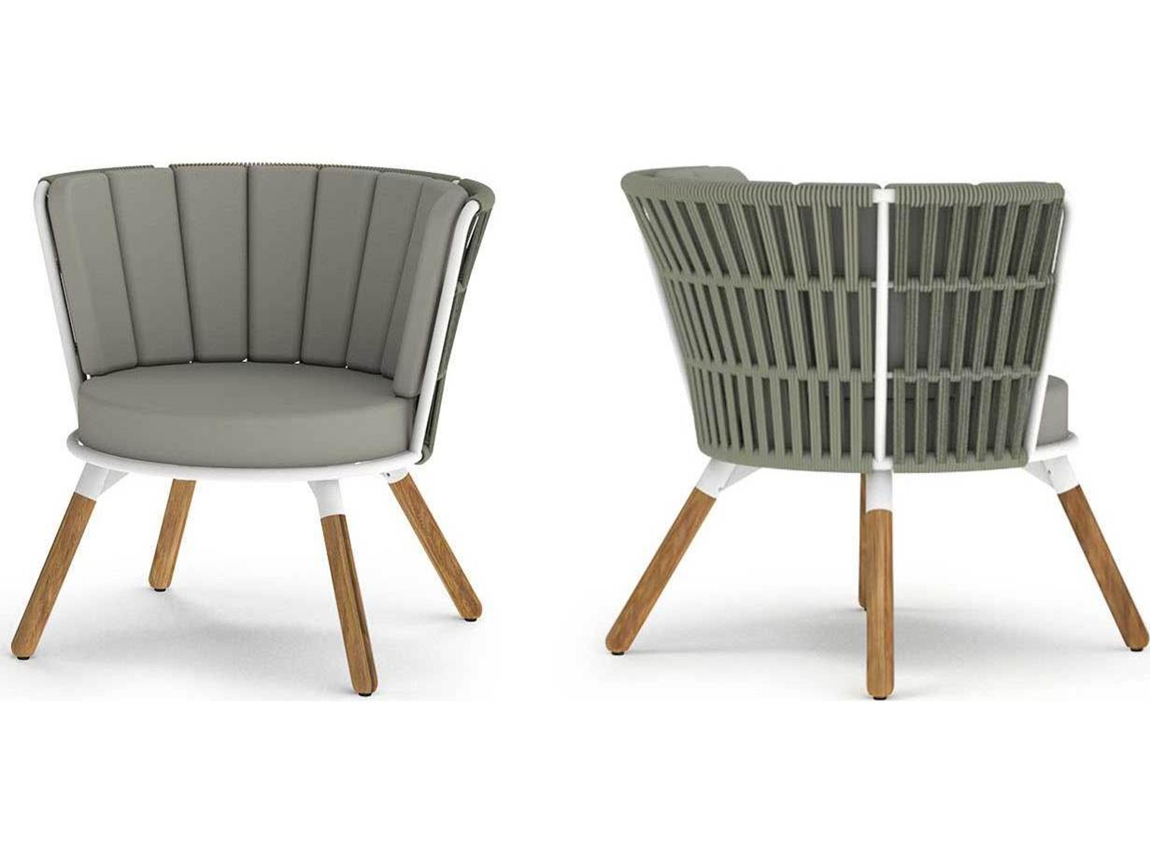 MamaGreen Daisy Rae Teak Rope Chat Outdoor Lounge Chair