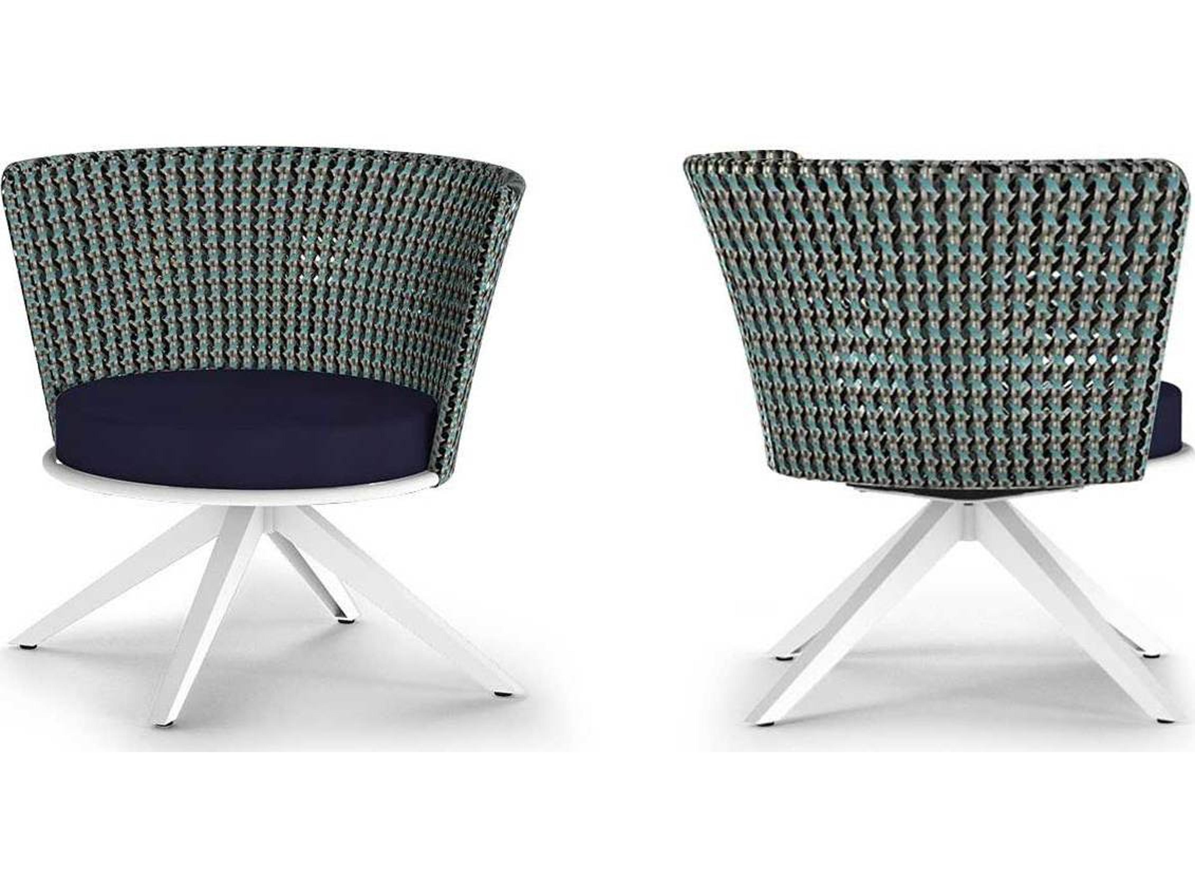 MamaGreen Daisy Mae Aluminum Wicker Swivel Outdoor Patio Lounge Chair