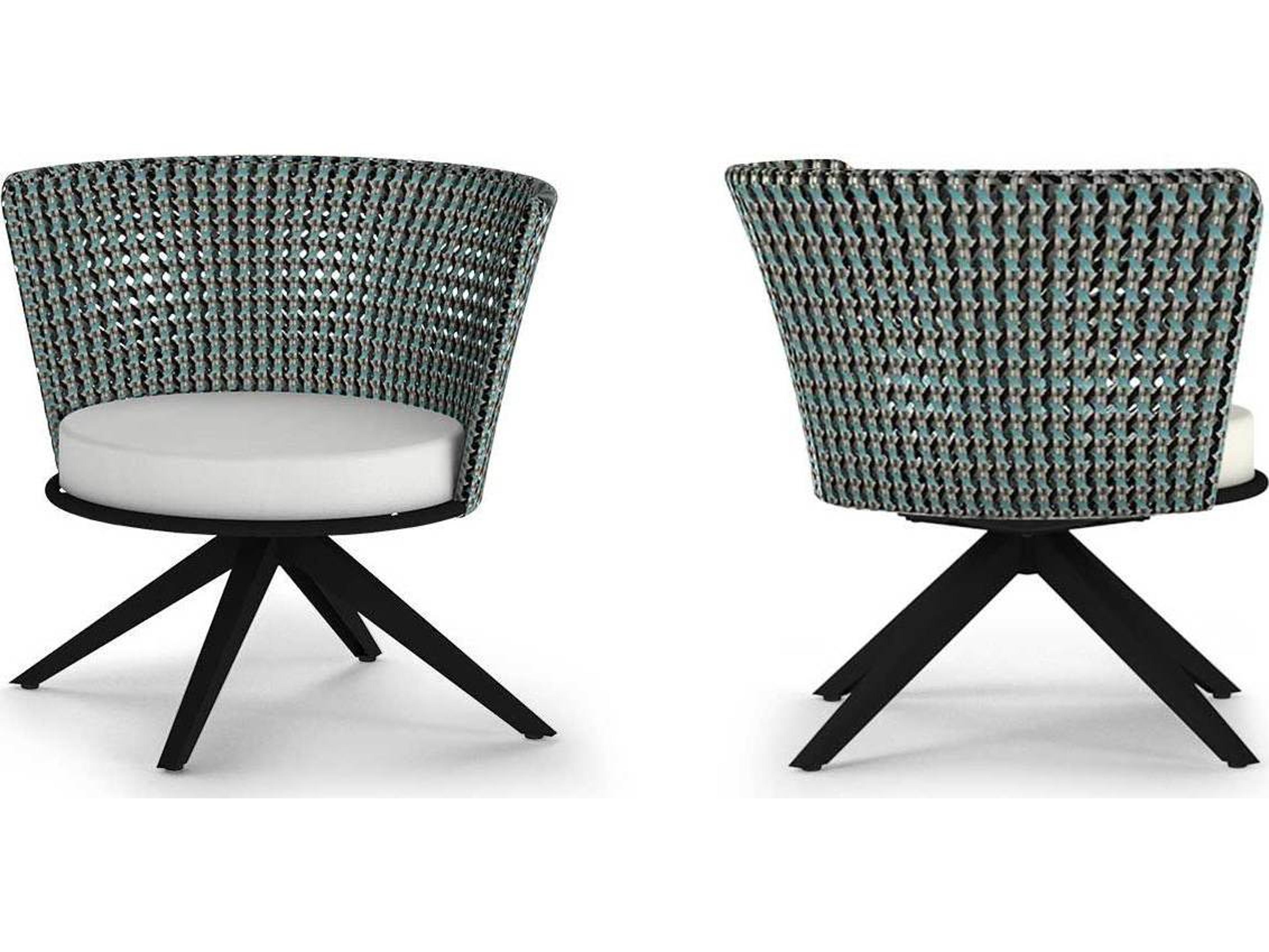 MamaGreen Daisy Mae Aluminum Wicker Swivel Outdoor Patio Lounge Chair