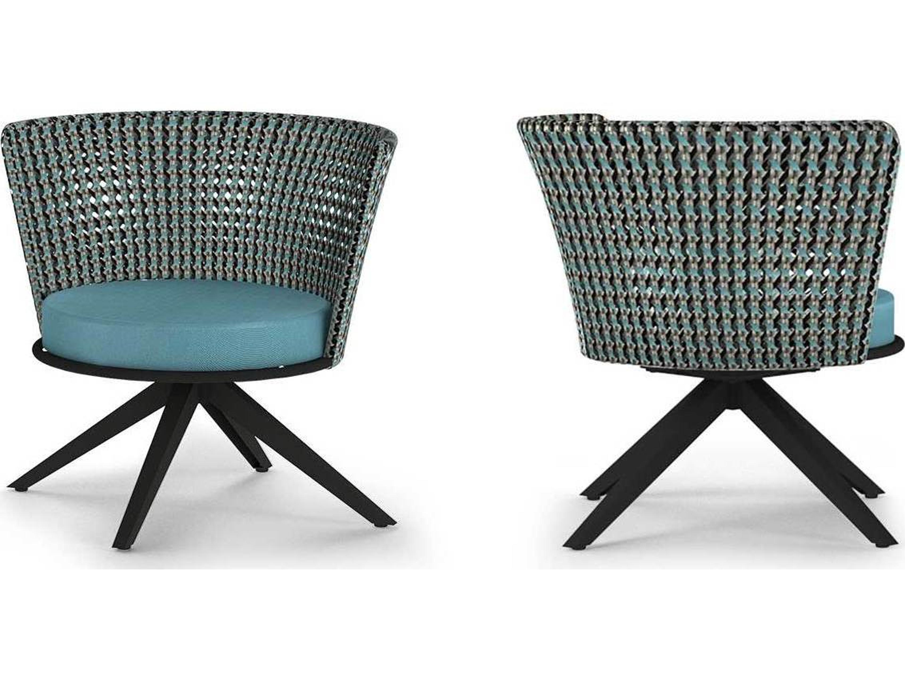 MamaGreen Daisy Mae Aluminum Wicker Swivel Outdoor Patio Lounge Chair