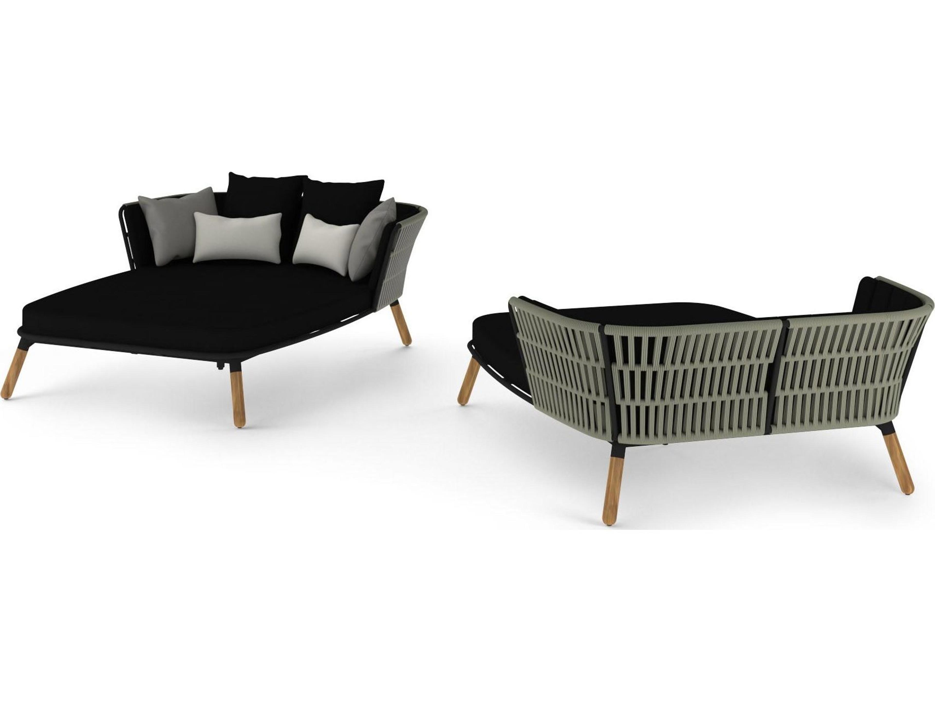 MamaGreen Daisy Rae Teak Rope Patio Daybed