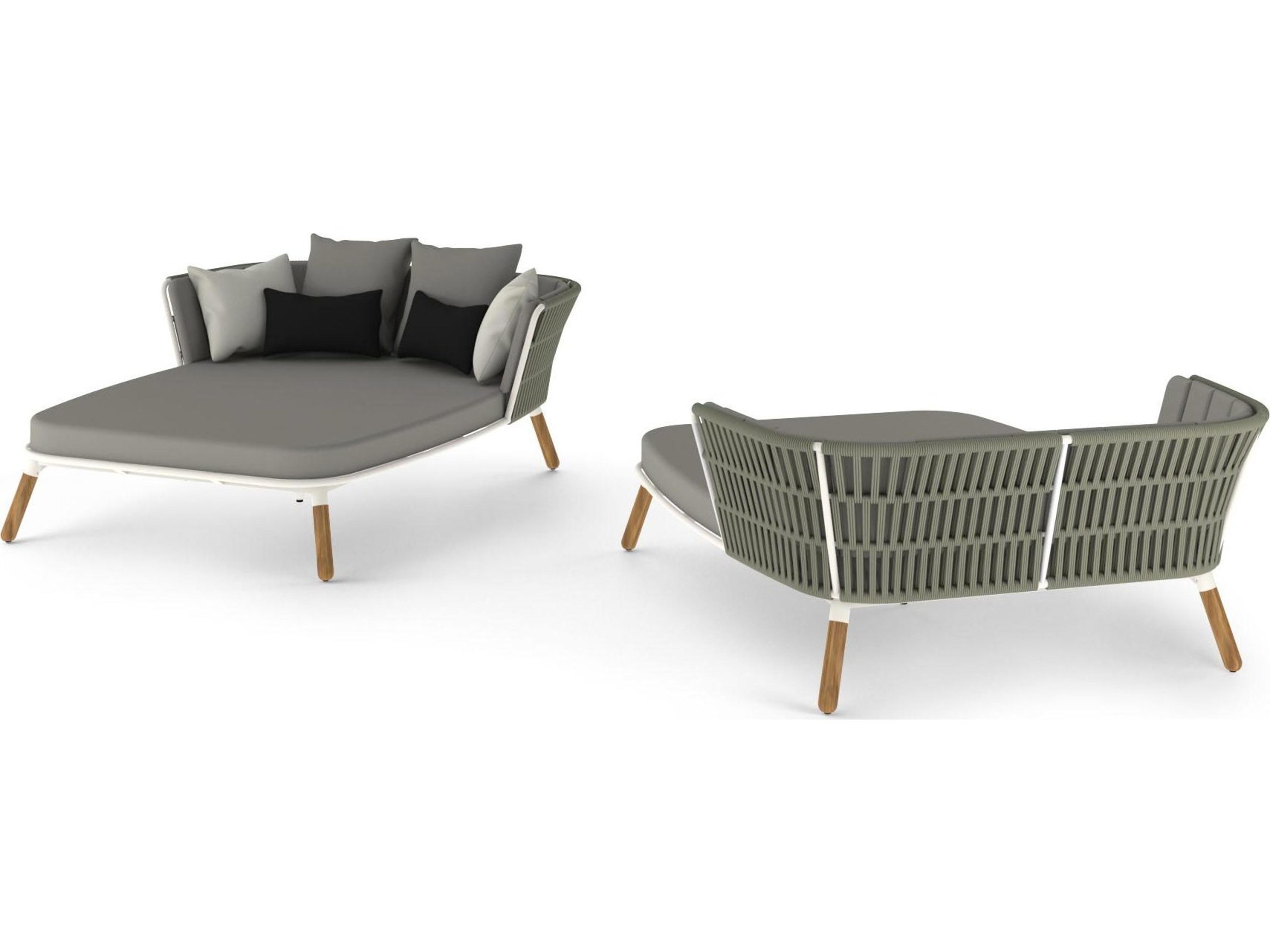 MamaGreen Daisy Rae Teak Rope Patio Daybed