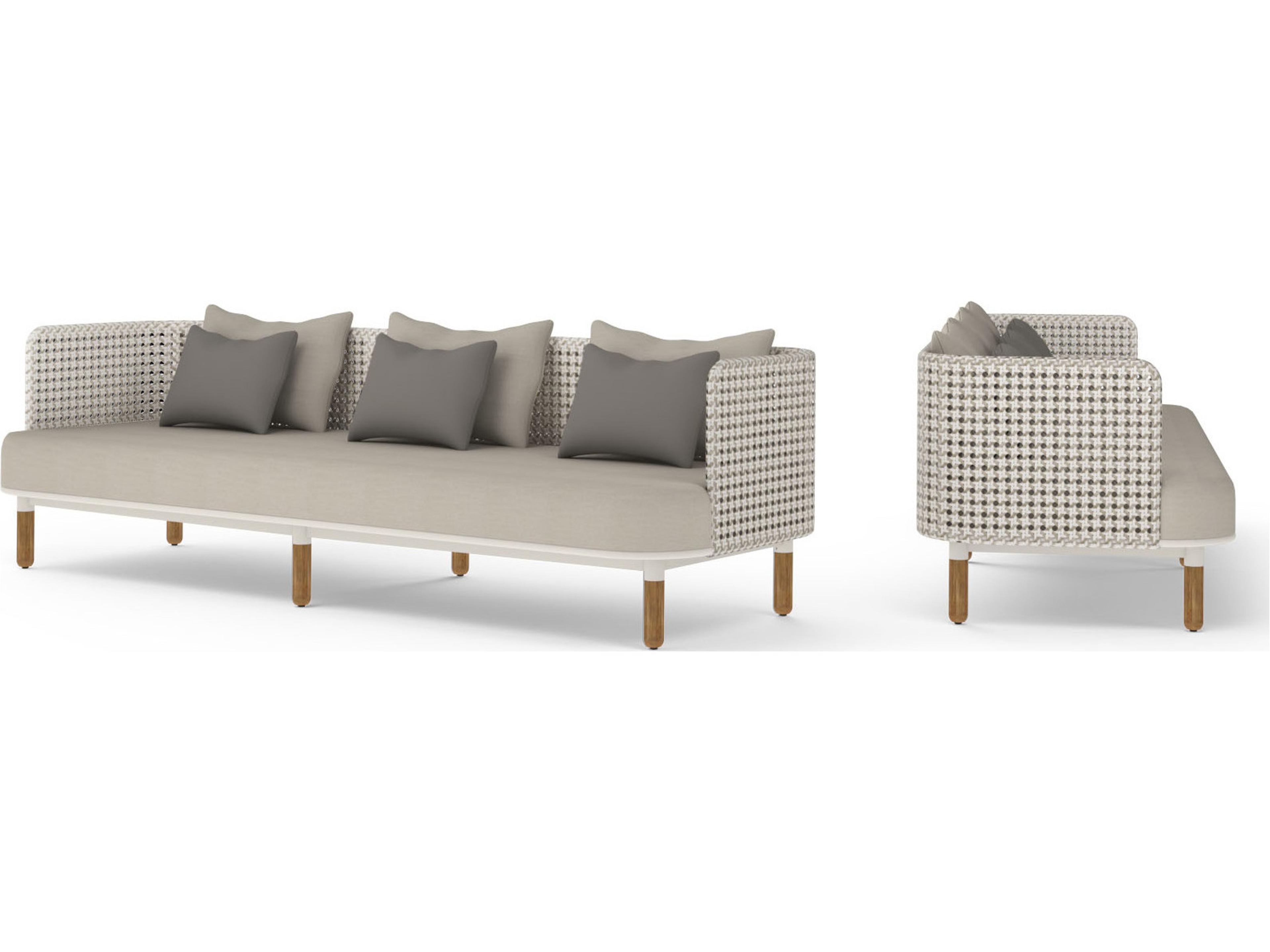 DAISY MAE 3-Seater Sofa Deep Seating Teak Wicker