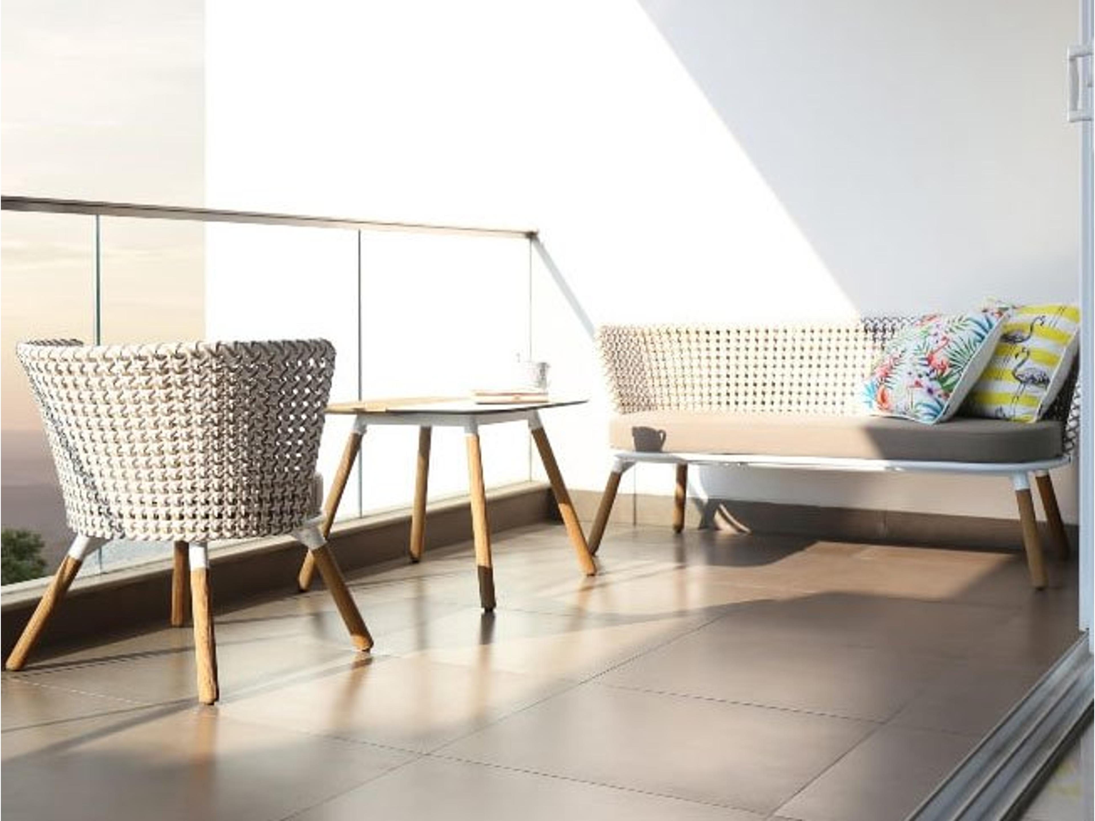 MamaGreen Daisy Mae Teak Wicker Outdoor Lounge Set