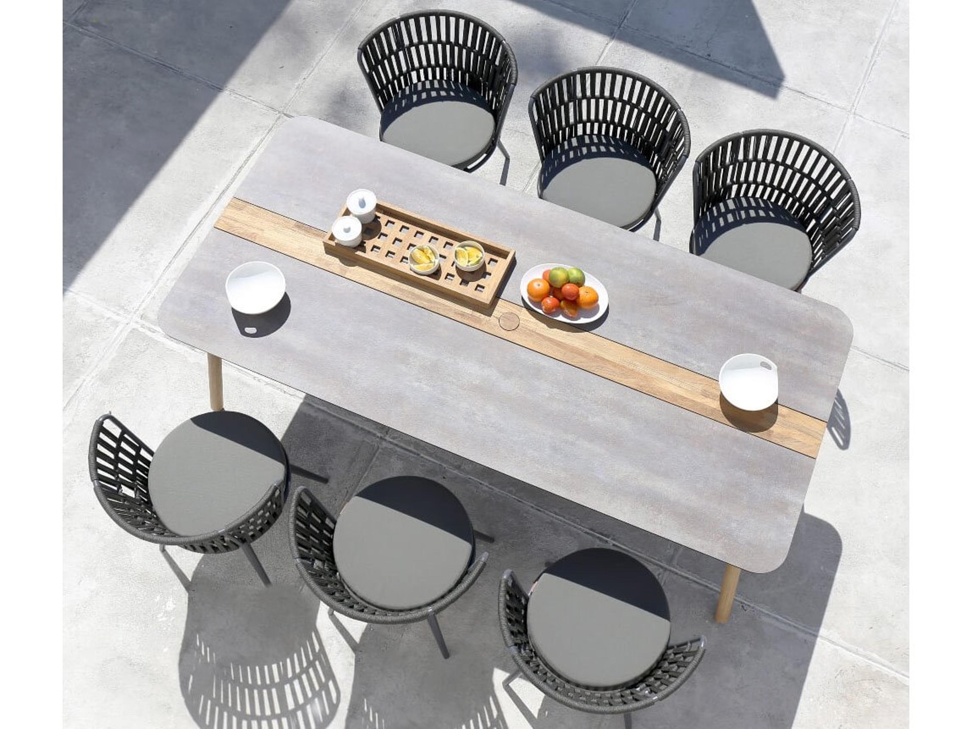 MamaGreen Daisy Rae Aluminum Rope Patio Dining Set