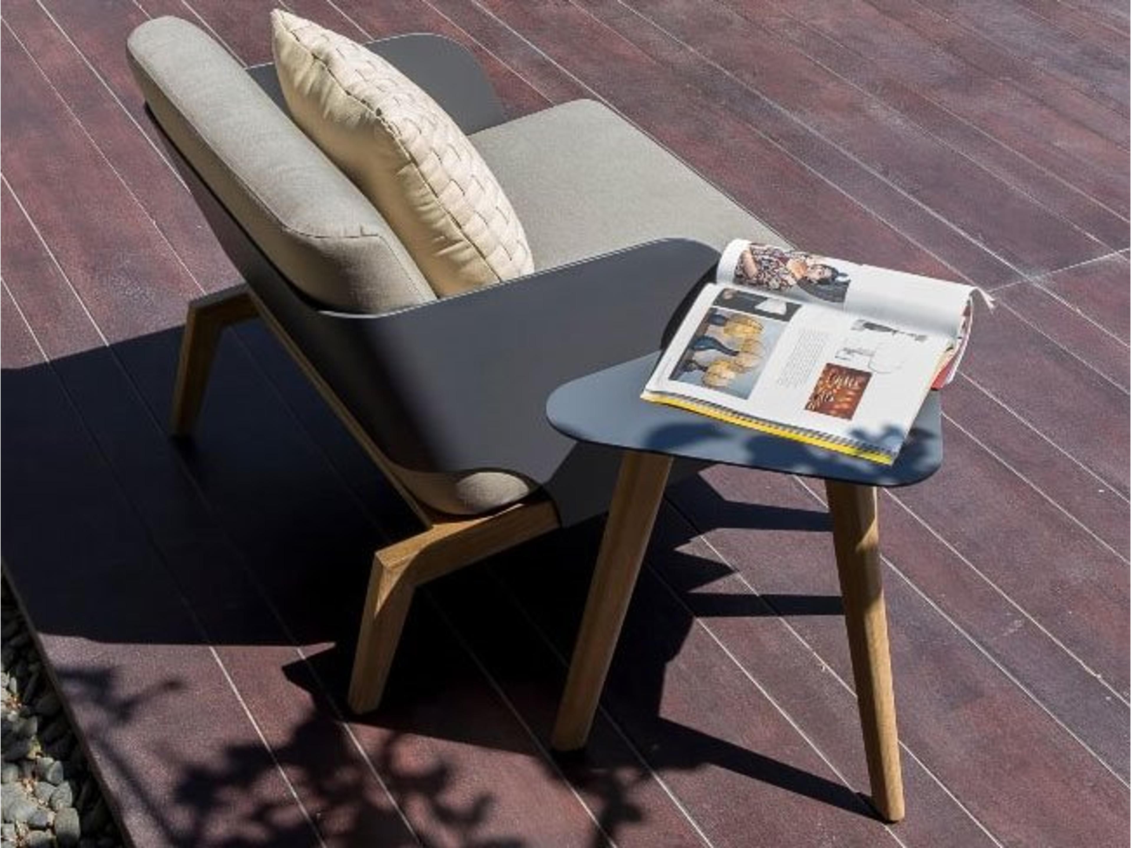 MamaGreen Kaat Teak Cushion Outdoor Patio Lounge Set