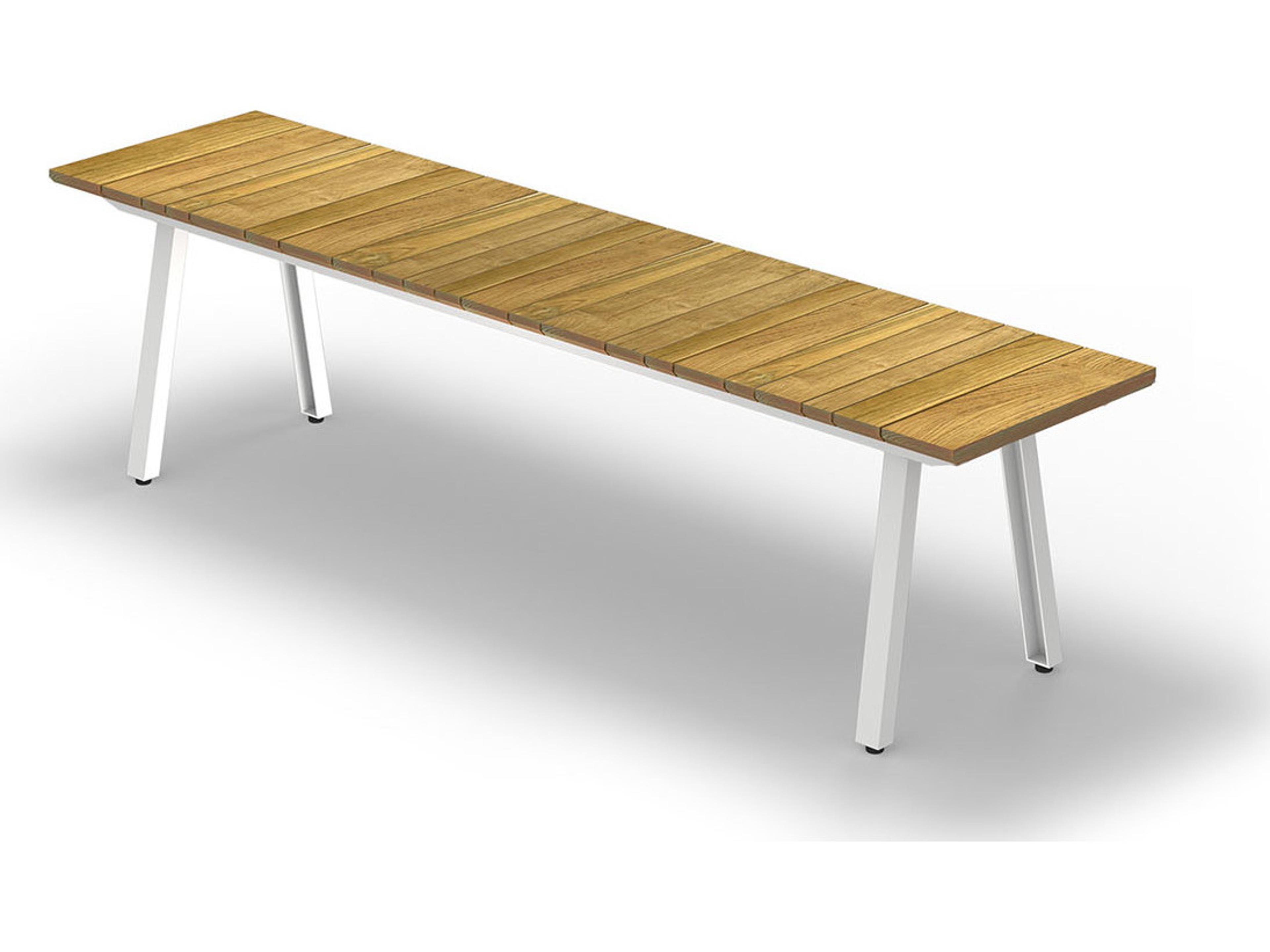 MamaGreen Maxximus Steel Teak Patio Bench