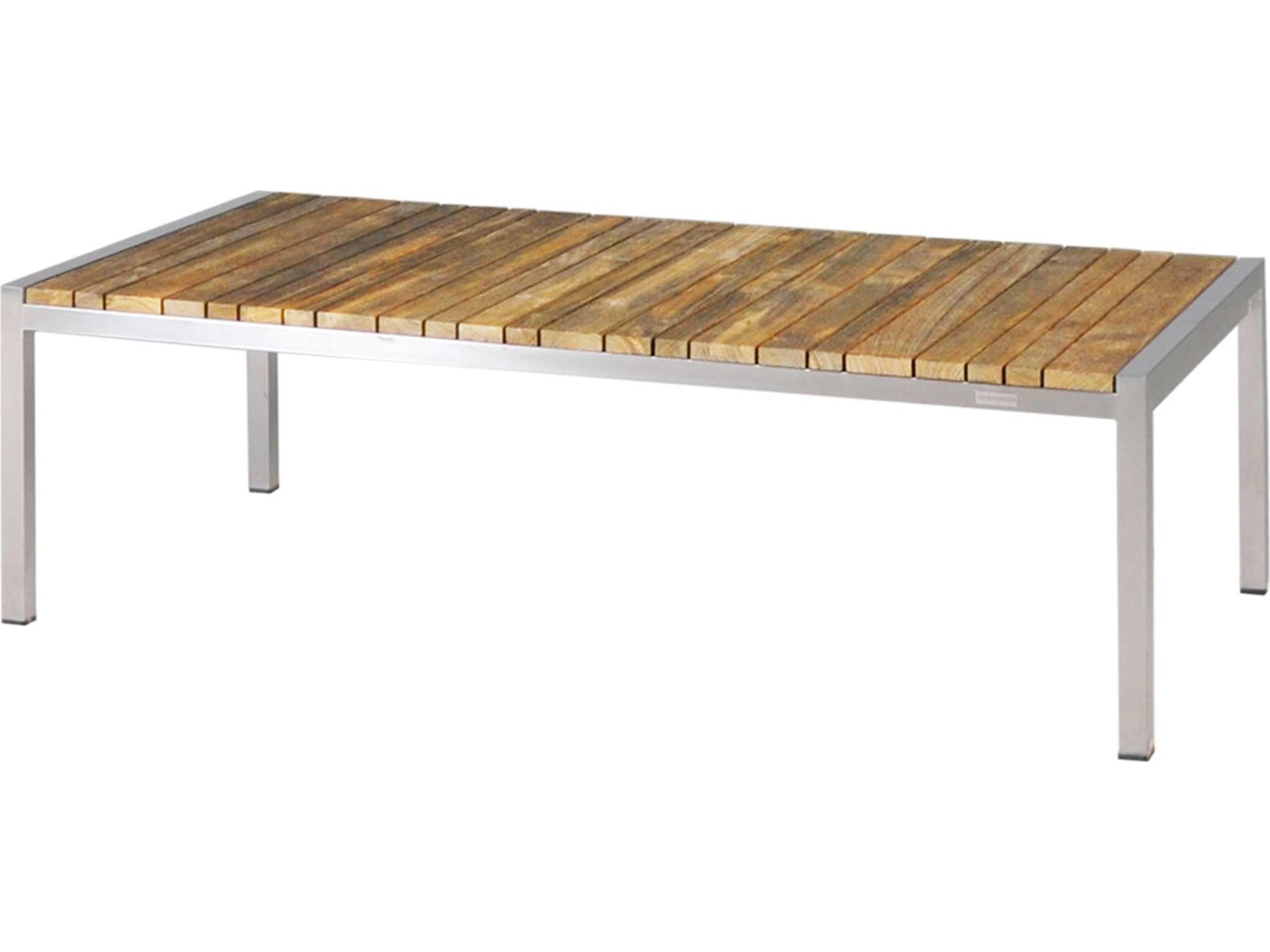 MamaGreen Zudu Aluminum Steel Rectangular Outdoor Coffee Table
