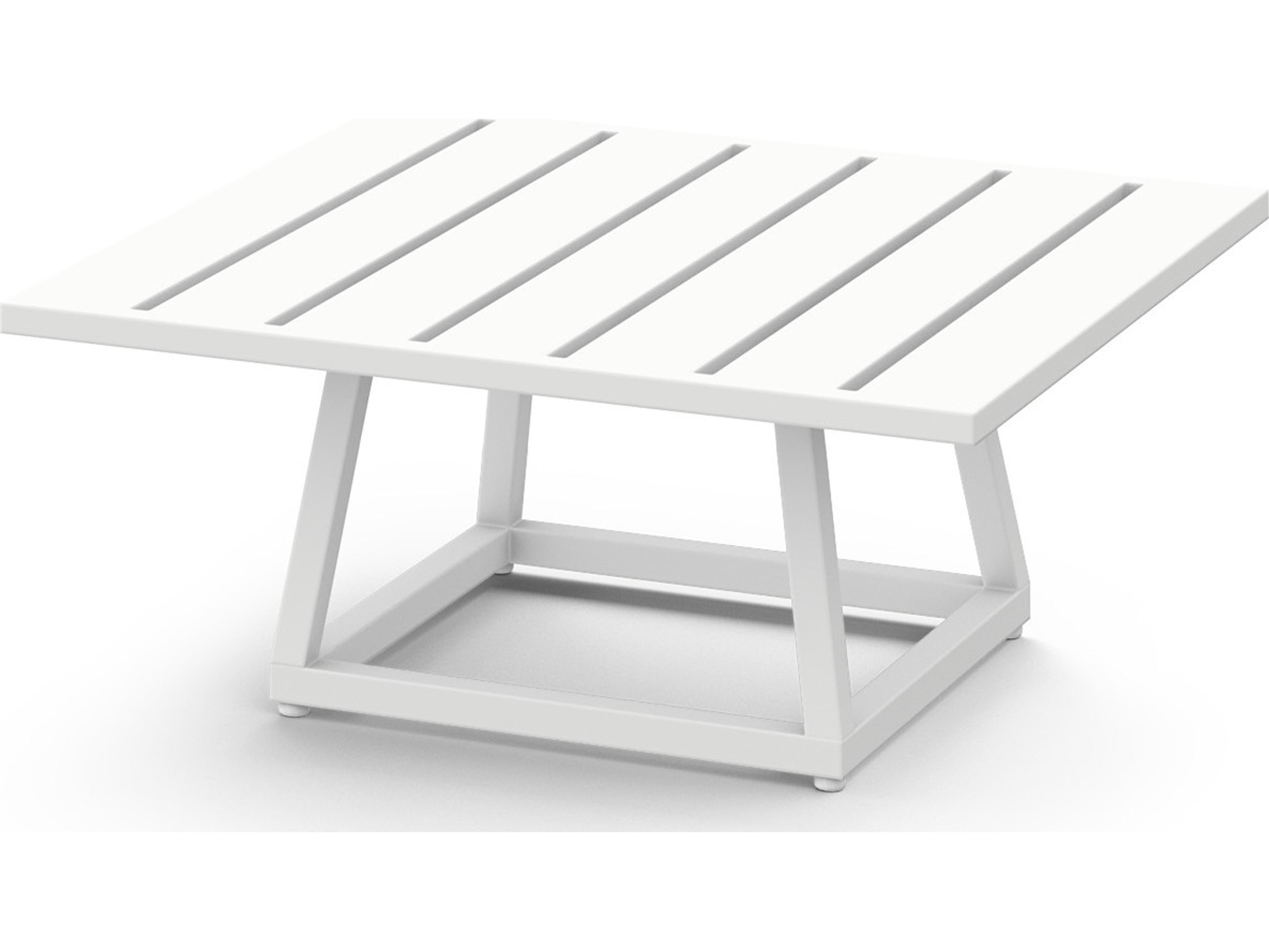 MamaGreen Allux Aluminum Square Outdoor Patio Coffee Table