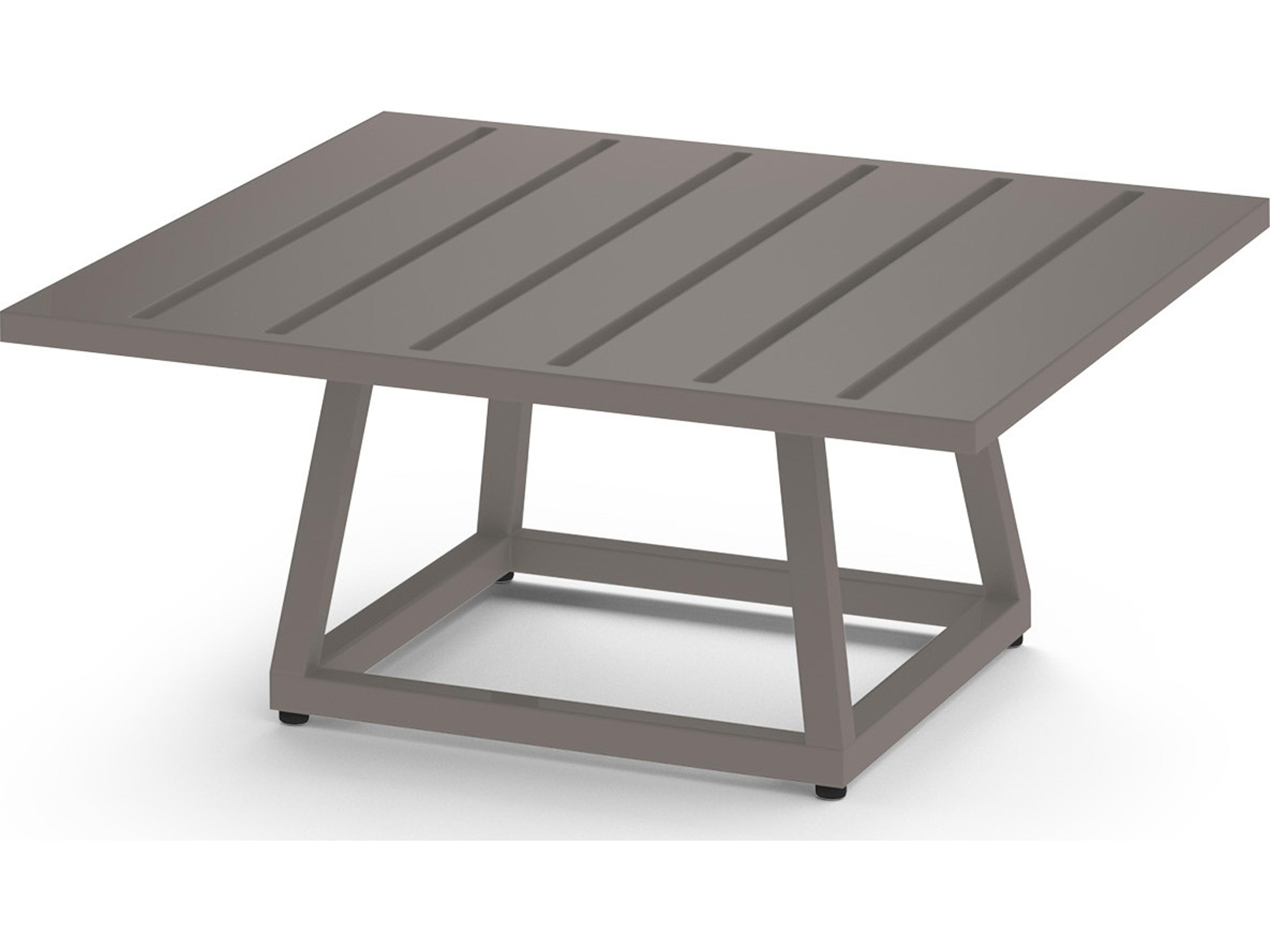 MamaGreen Allux Aluminum Square Outdoor Patio Coffee Table