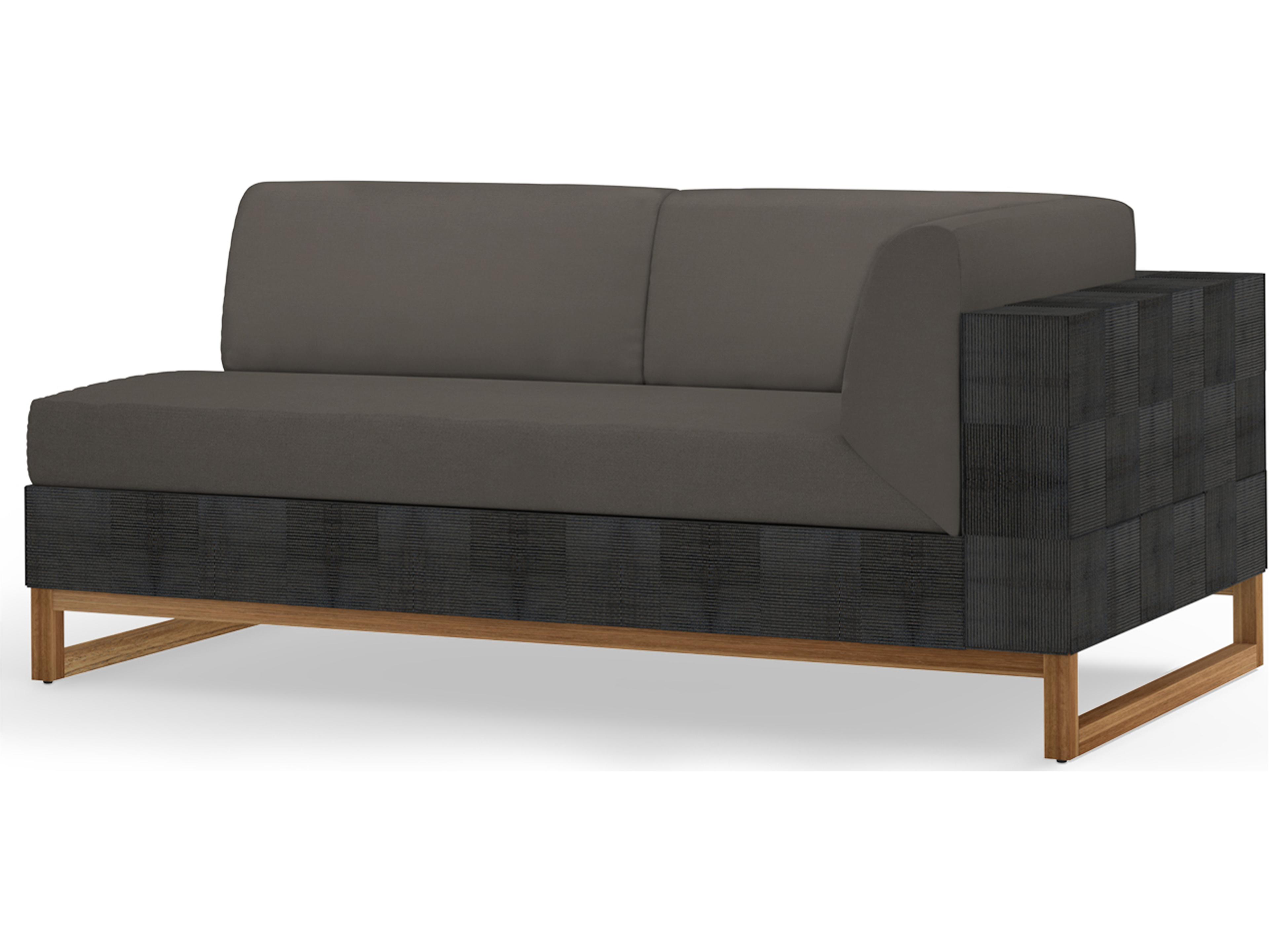 MamaGreen Ekka Wicker Cushion Left Arm Outdoor Patio Loveseat