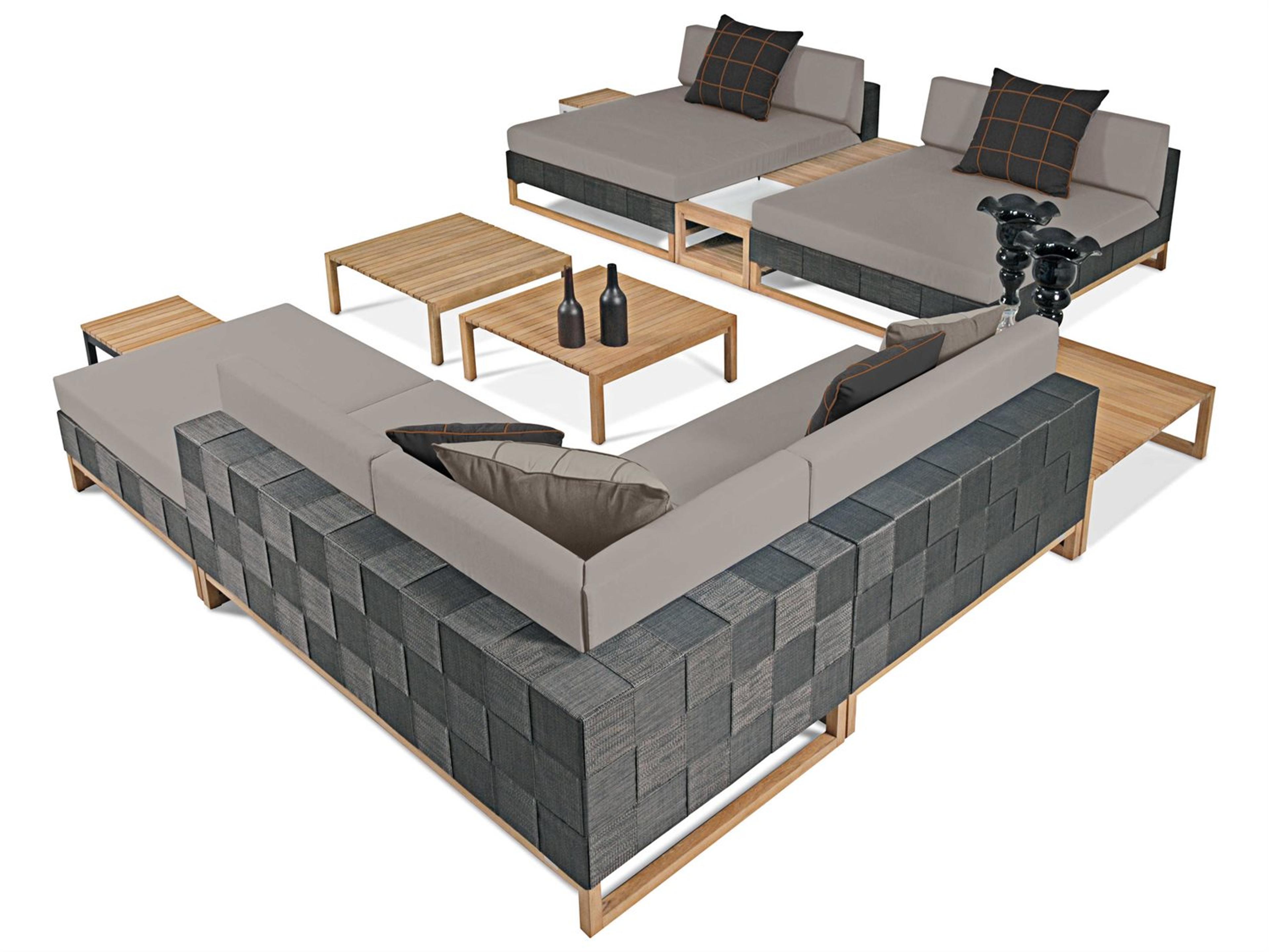 MamaGreen Ekka Teak Square Patio Coffee Table