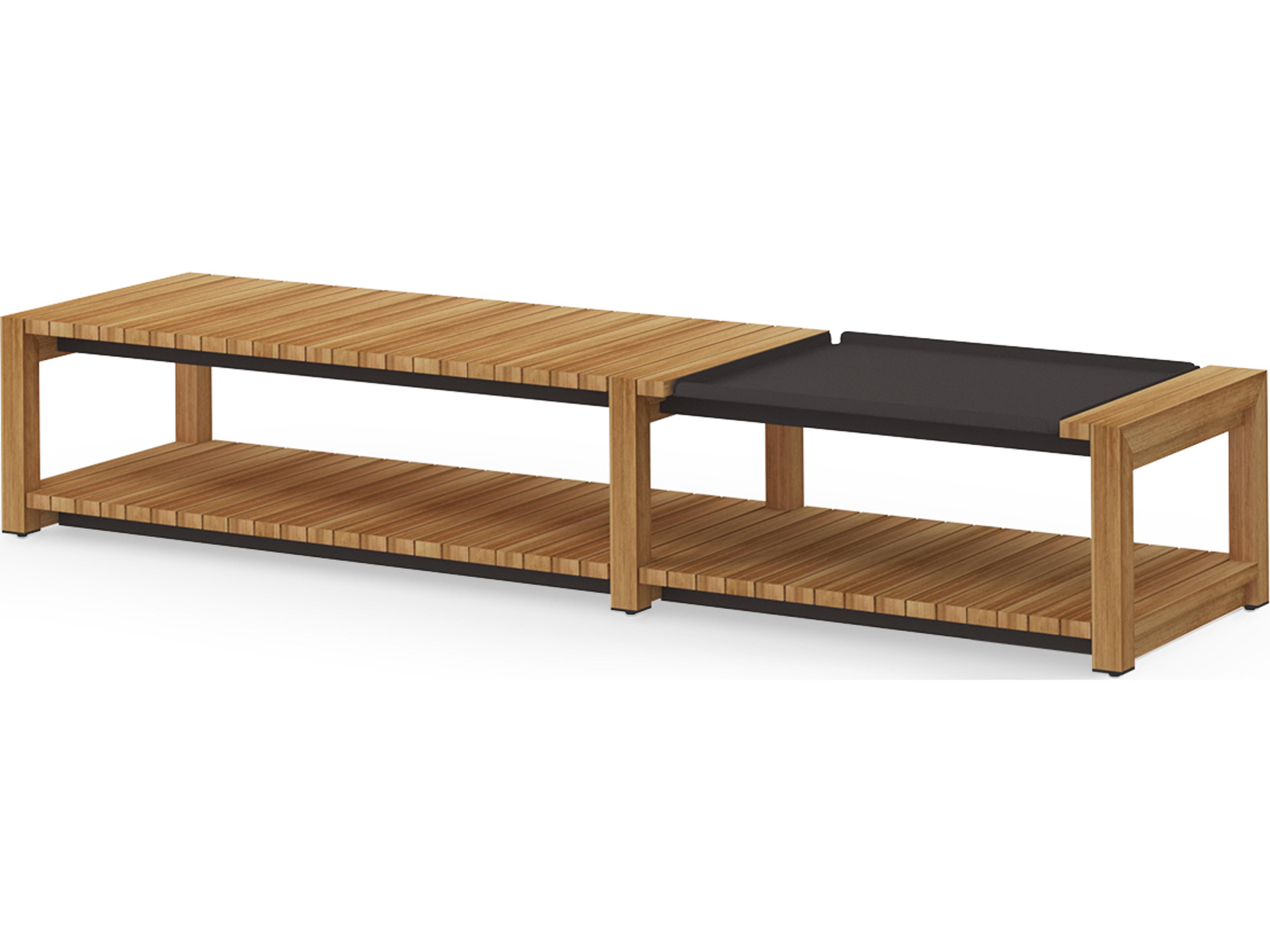 MamaGreen Ekka Teak Rectangular Long Outdoor Coffee Table
