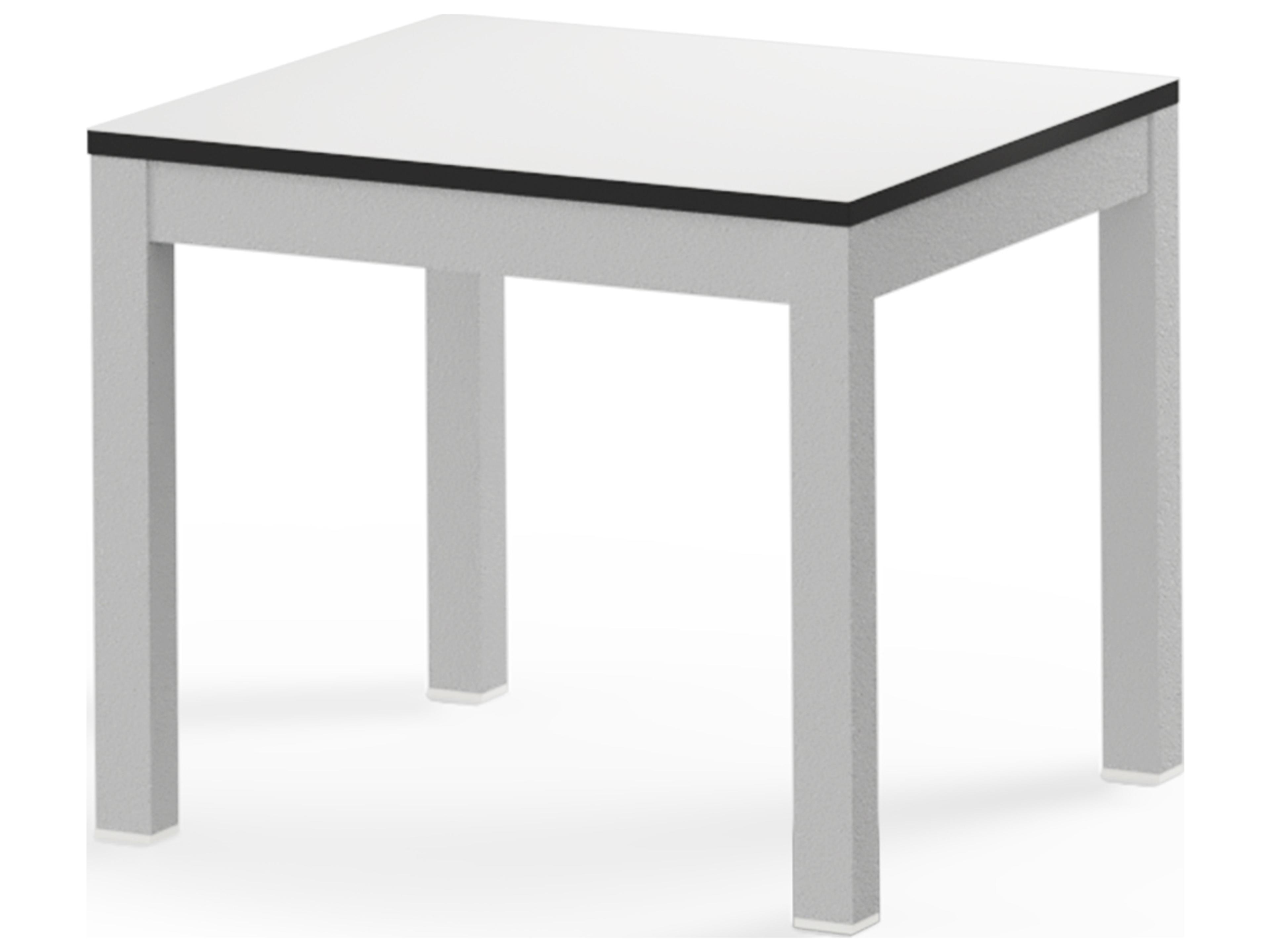 MamaGreen Ekka Aluminum Square Small Outdoor Patio End Table