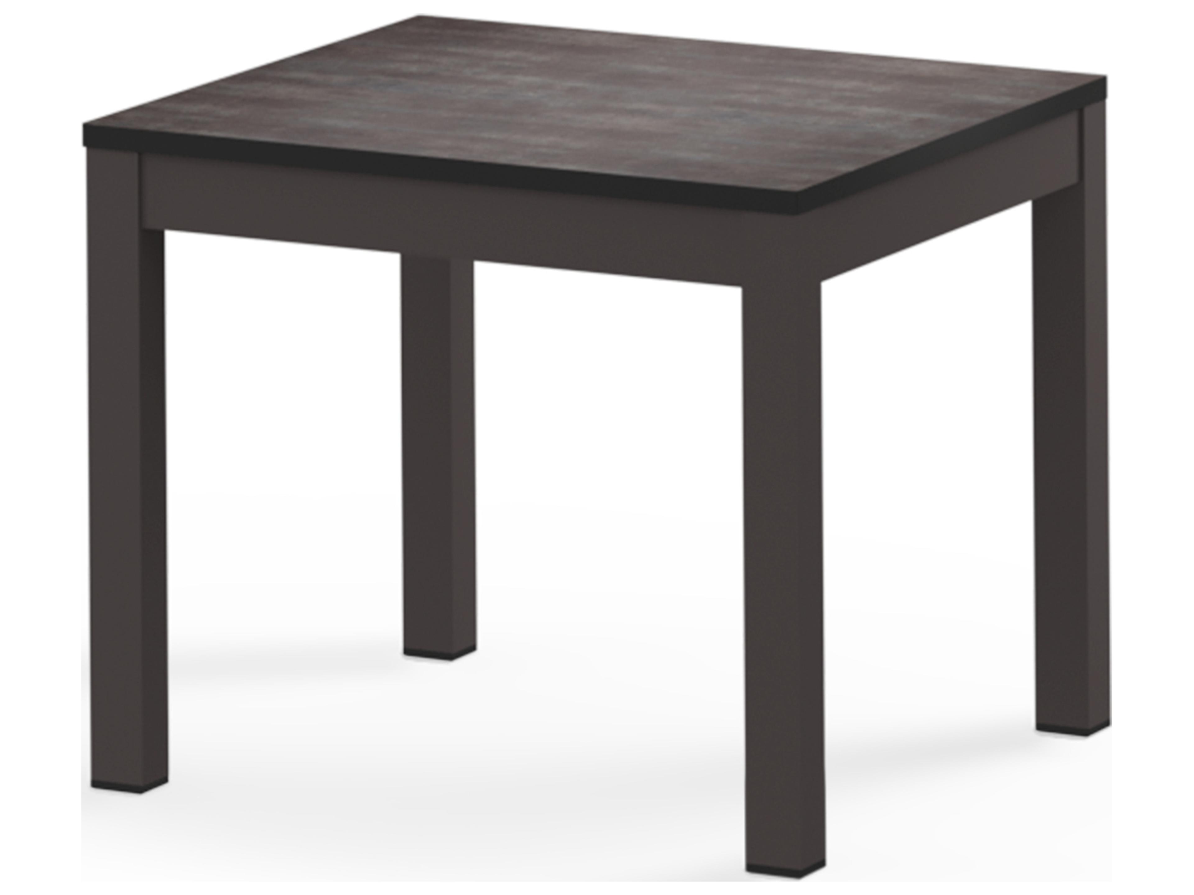 MamaGreen Ekka Aluminum Square Small Outdoor Patio End Table