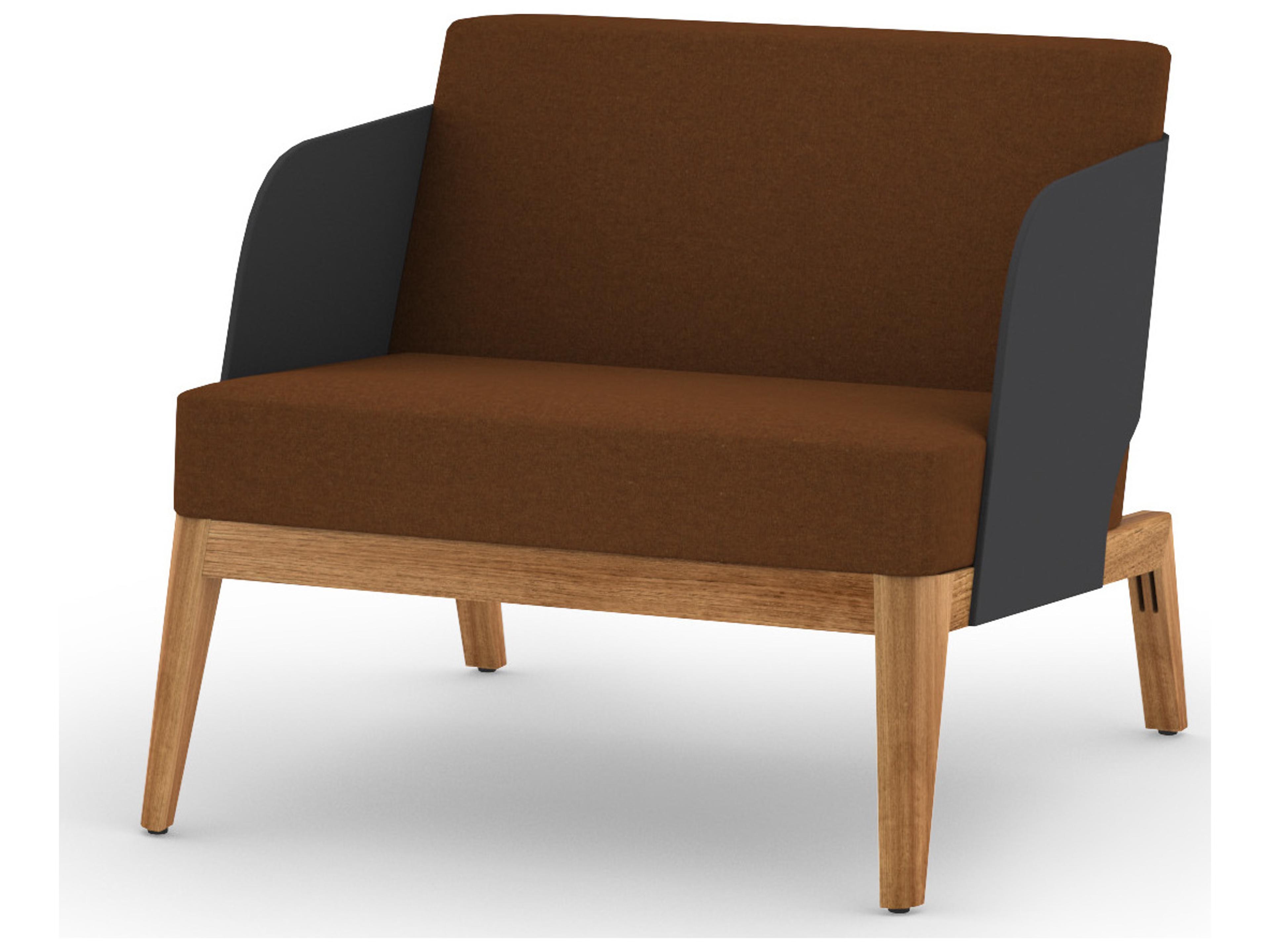 MamaGreen Kaat Teak Cushion Outdoor Lounge Chair