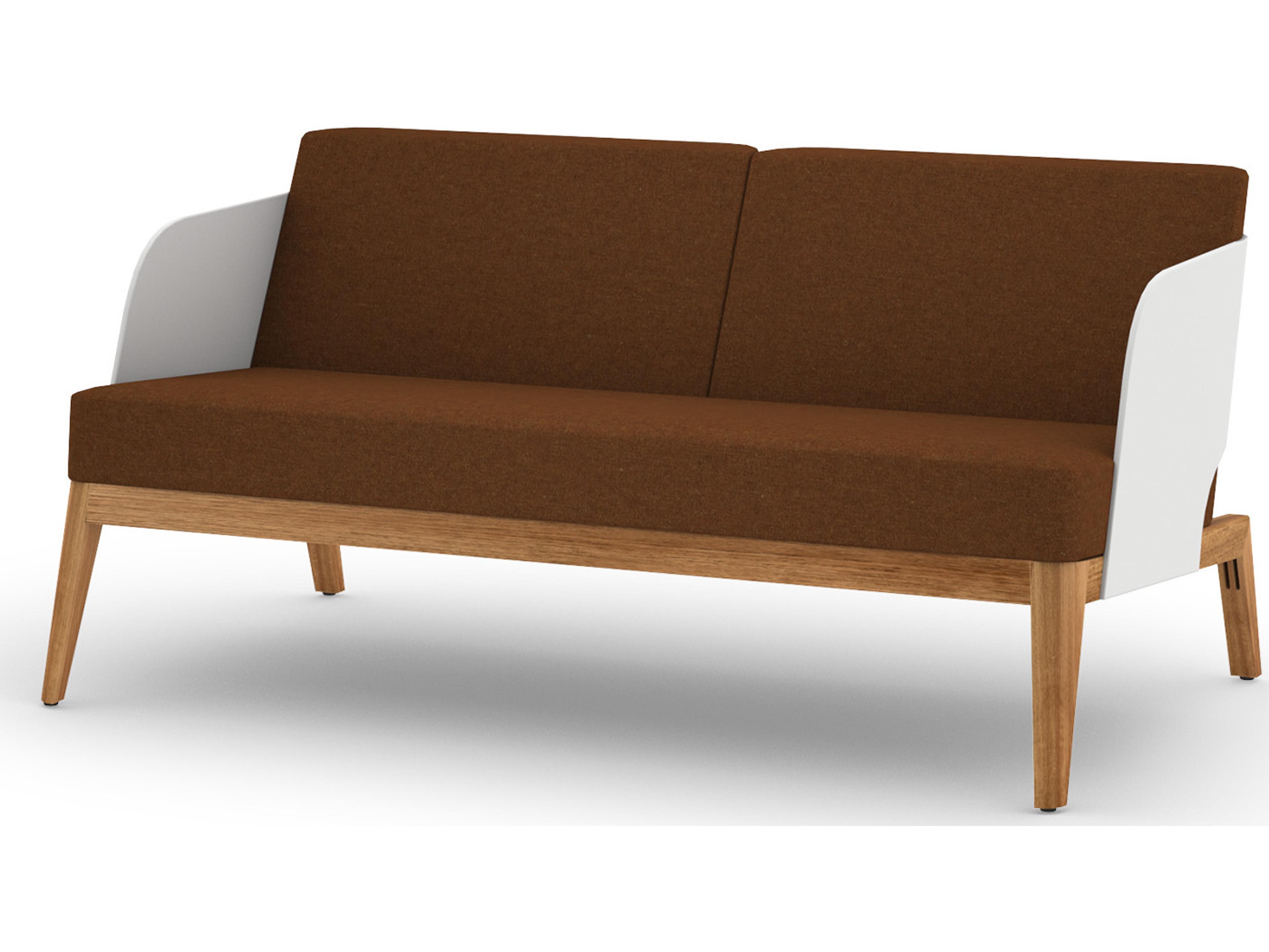 MamaGreen Kaat Teak Cushion Patio Loveseat
