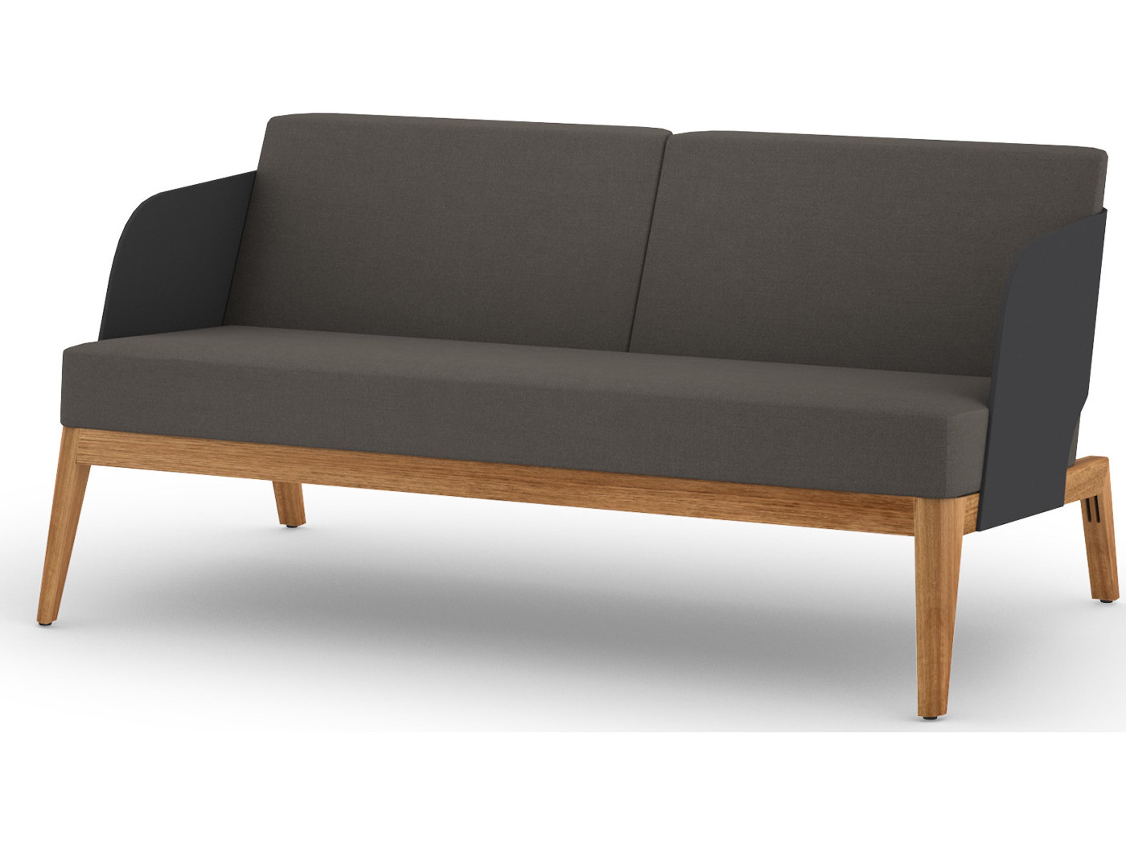 MamaGreen Kaat Teak Cushion Patio Loveseat