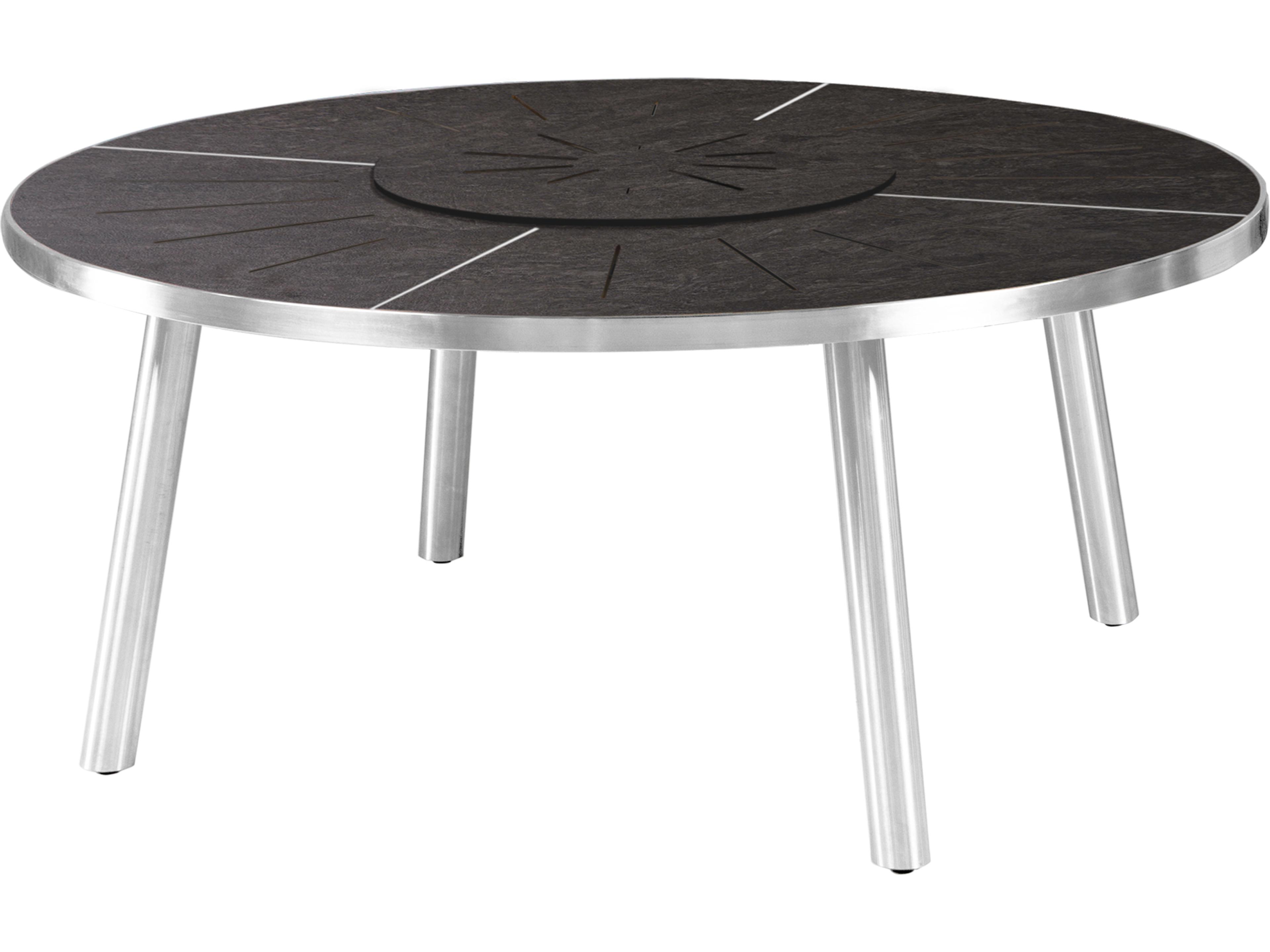 MamaGreen Meika Steel Round Patio Dining Table