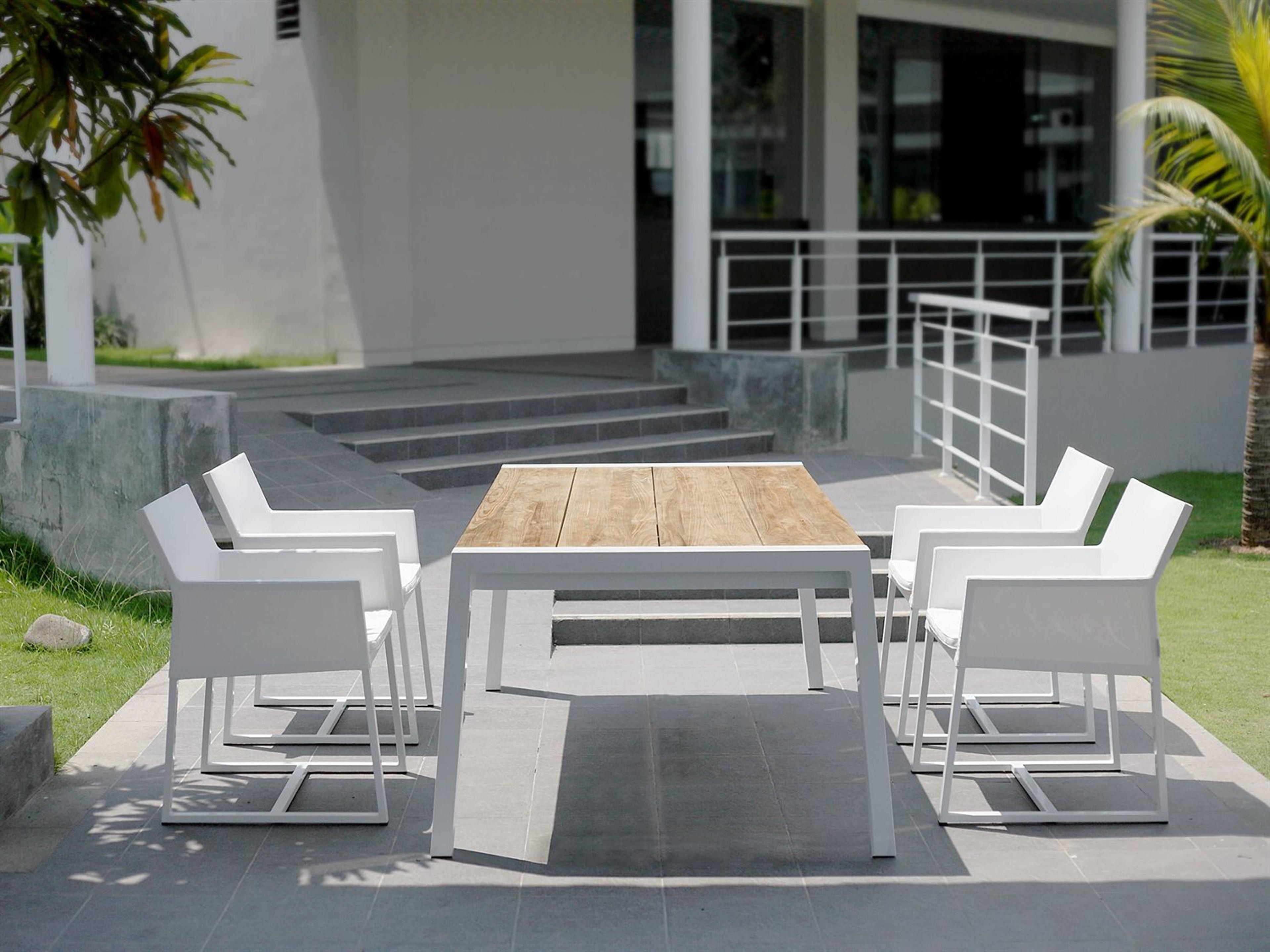 MamaGreen Mono Aluminum Cushion Outdoor Patio Dining Arm Chair