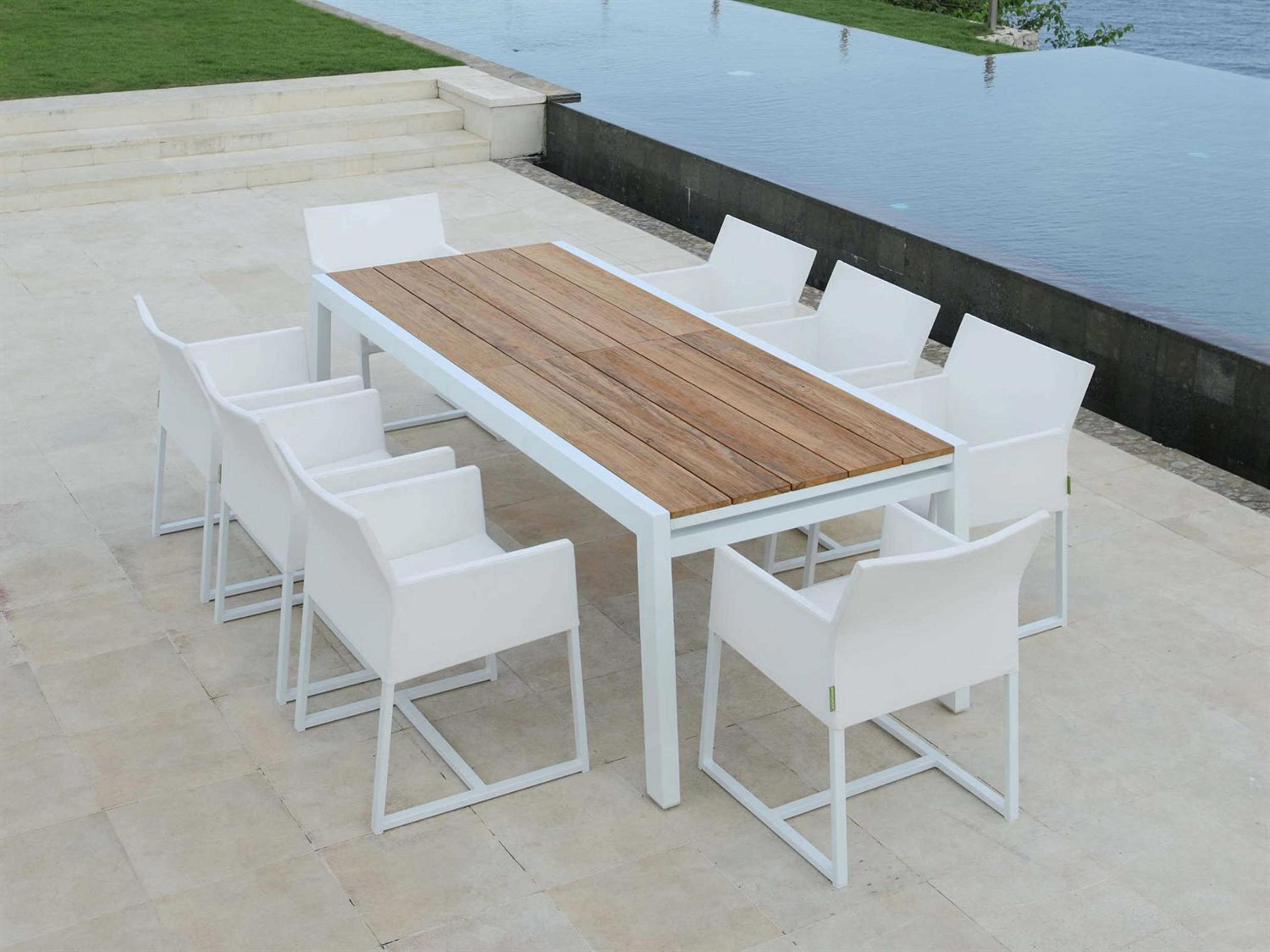 MamaGreen Mono Aluminum Cushion Outdoor Patio Dining Arm Chair