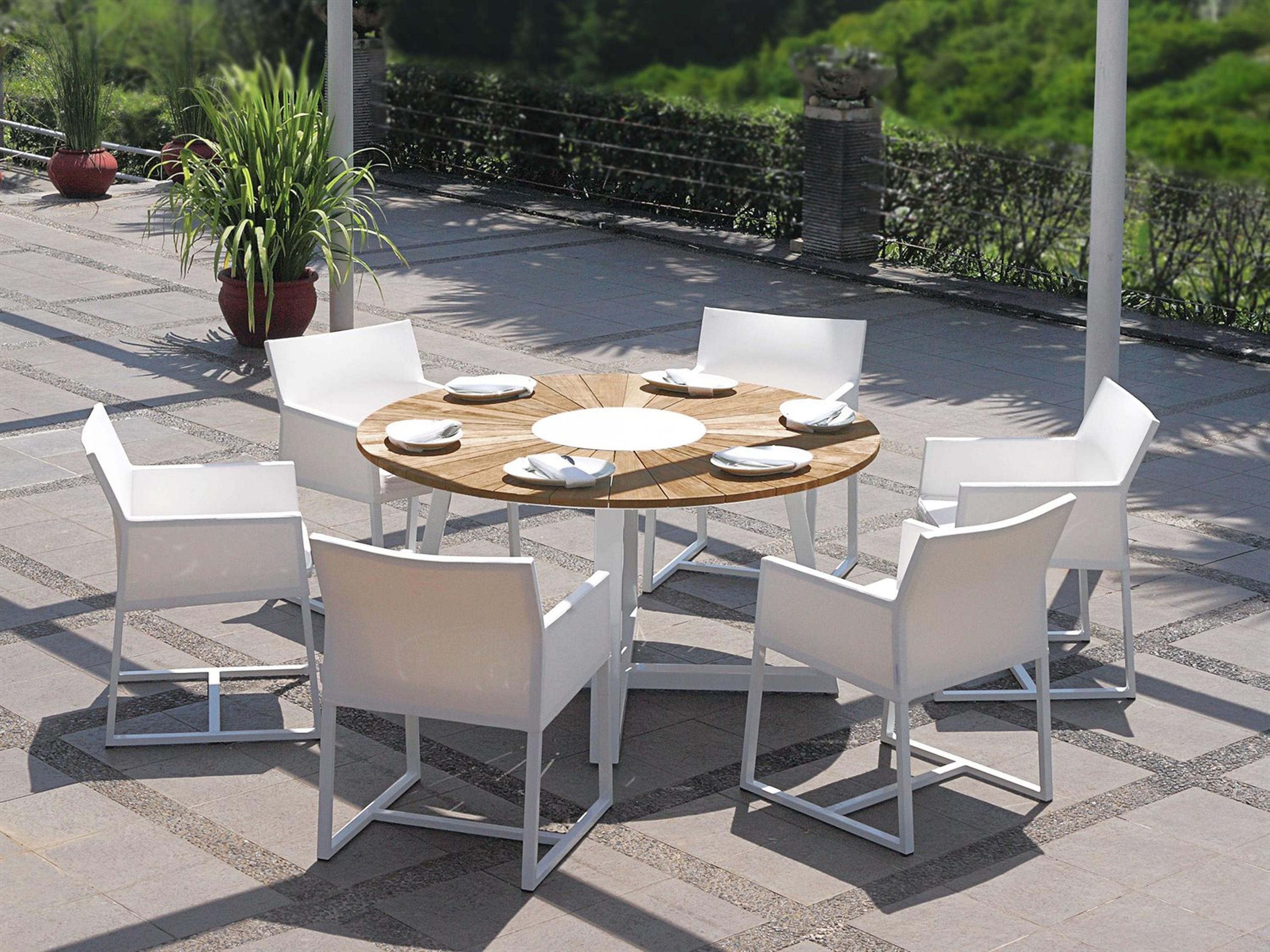 MamaGreen Mono Aluminum Cushion Outdoor Patio Dining Arm Chair