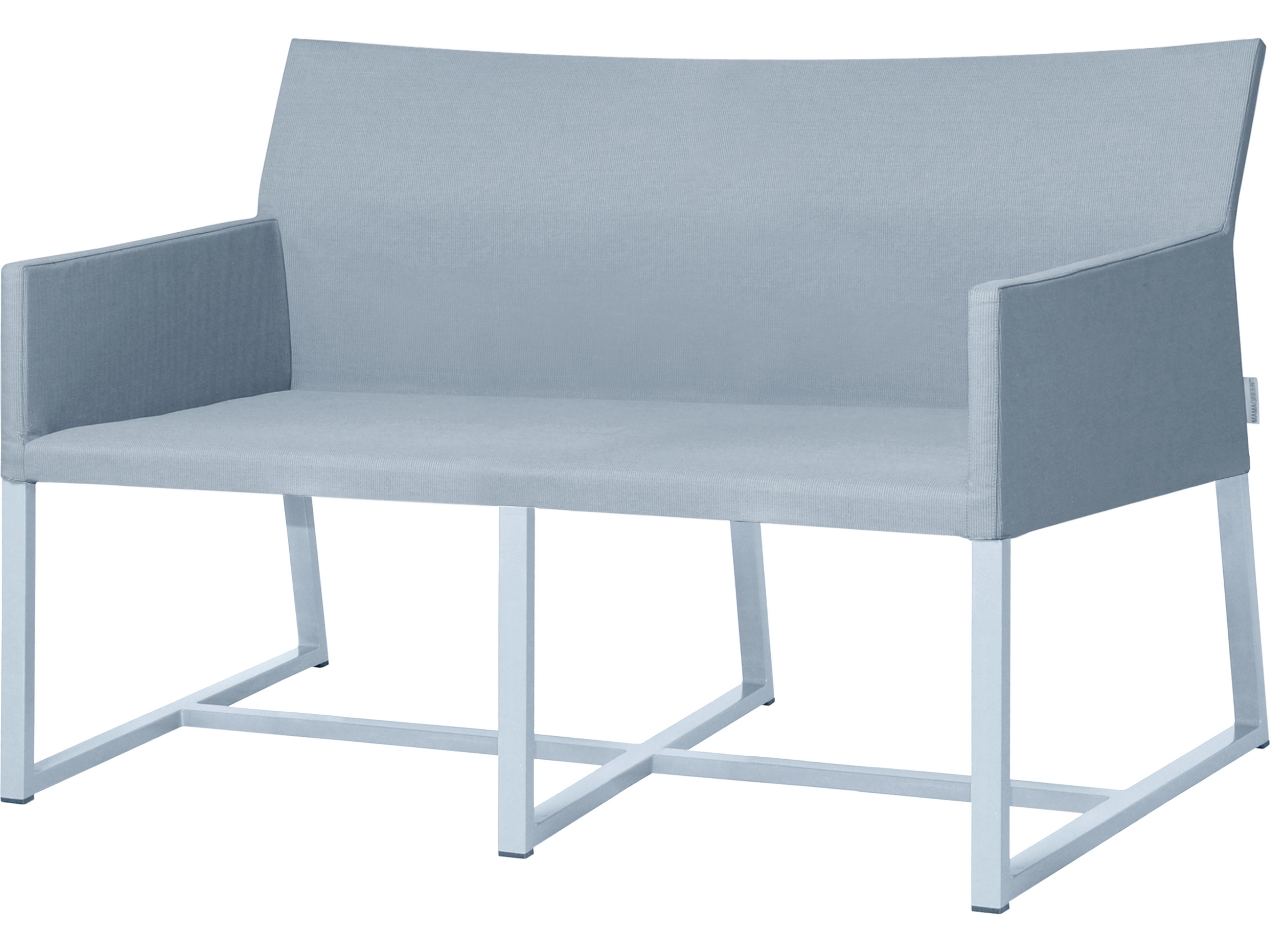 MamaGreen Mono Aluminum Cushion Outdoor Loveseat