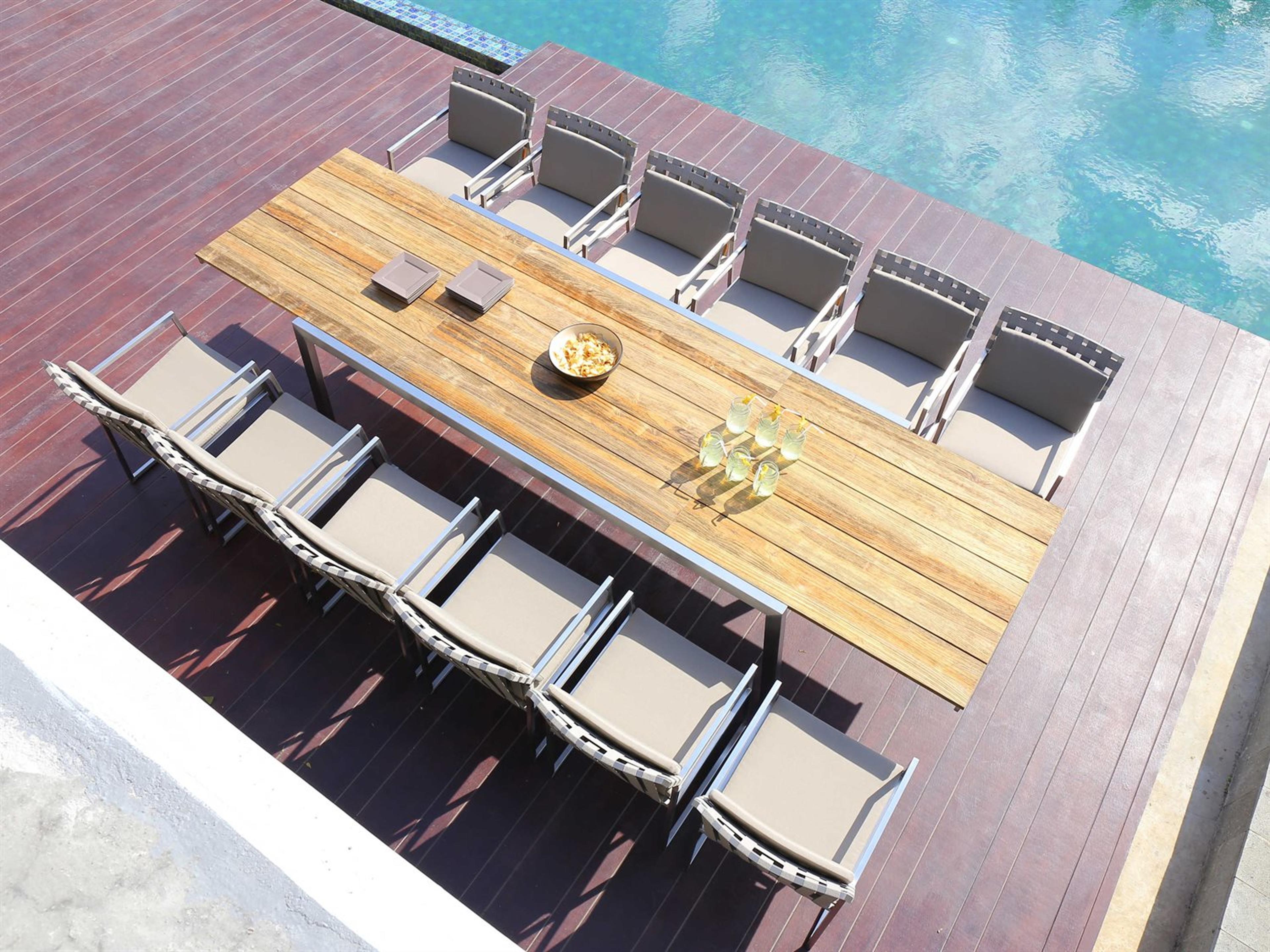 MamaGreen Baia Stainless Steel Rectangular Patio Dining Table