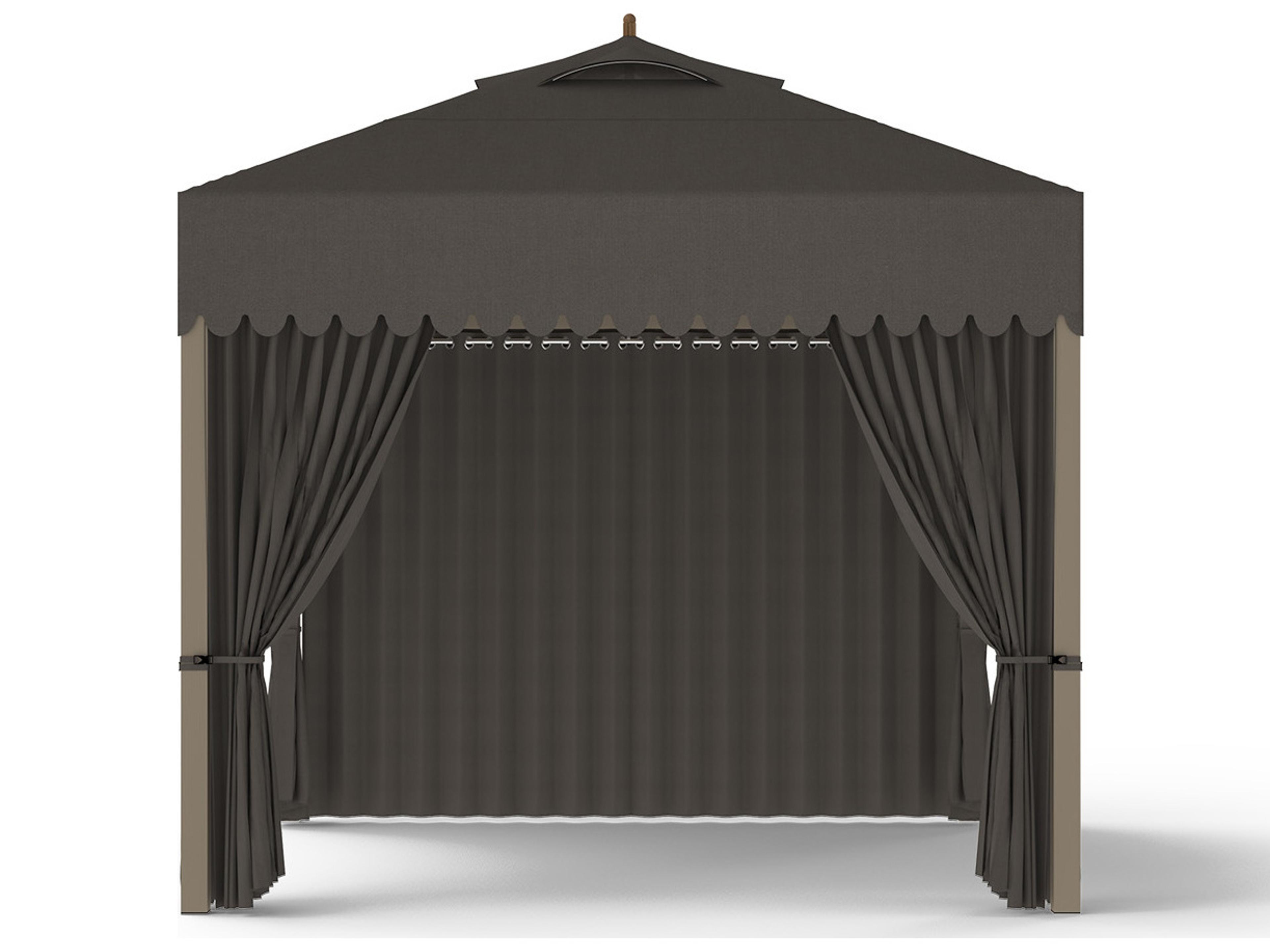 MamaGreen Sombrero Aluminum 10 x 10 Foot Canopy Gazebo with Wind Vent
