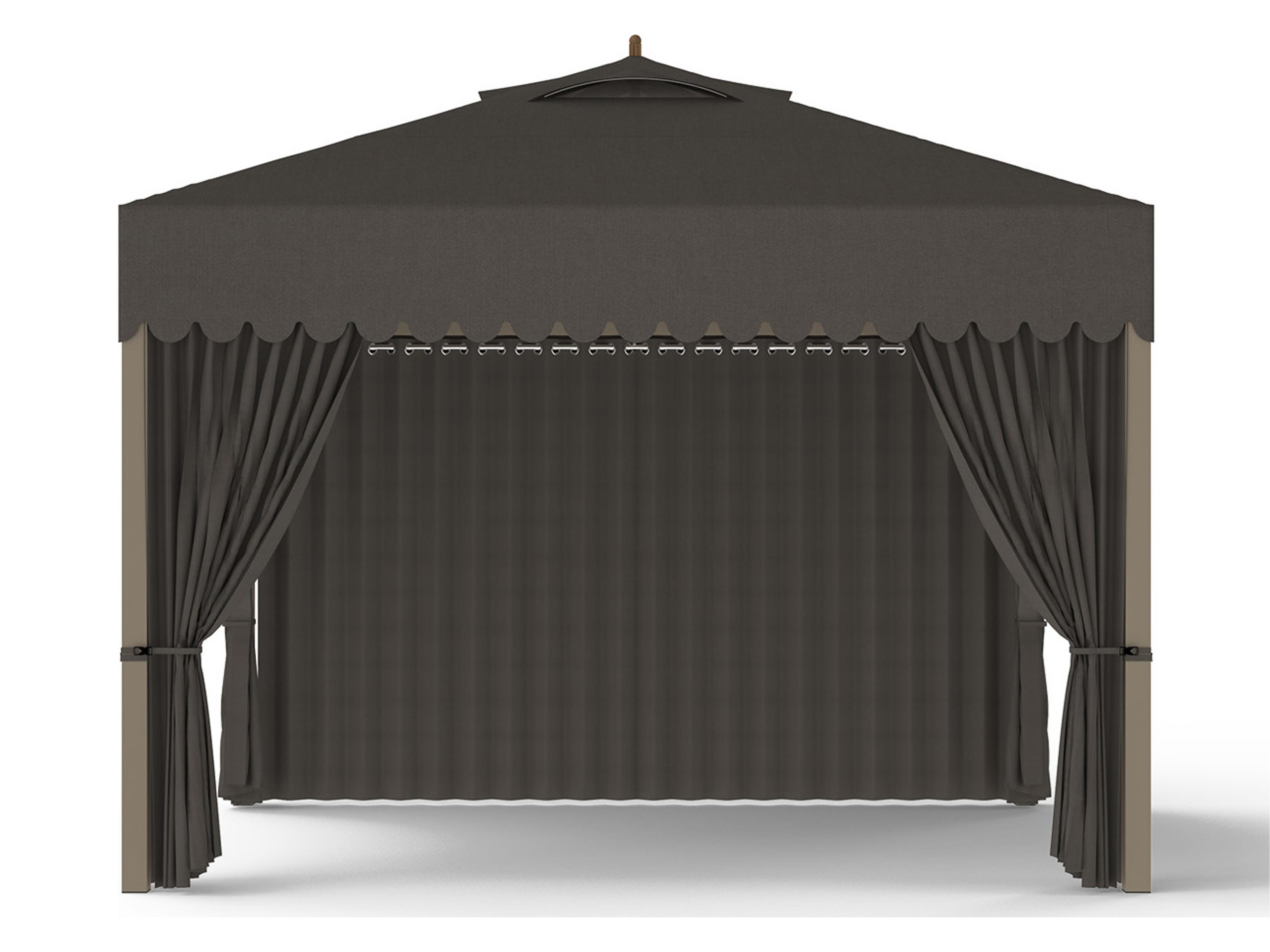 MamaGreen Sombrero 12 x 10 Foot Aluminum Canopy Gazebo with Wind Vent