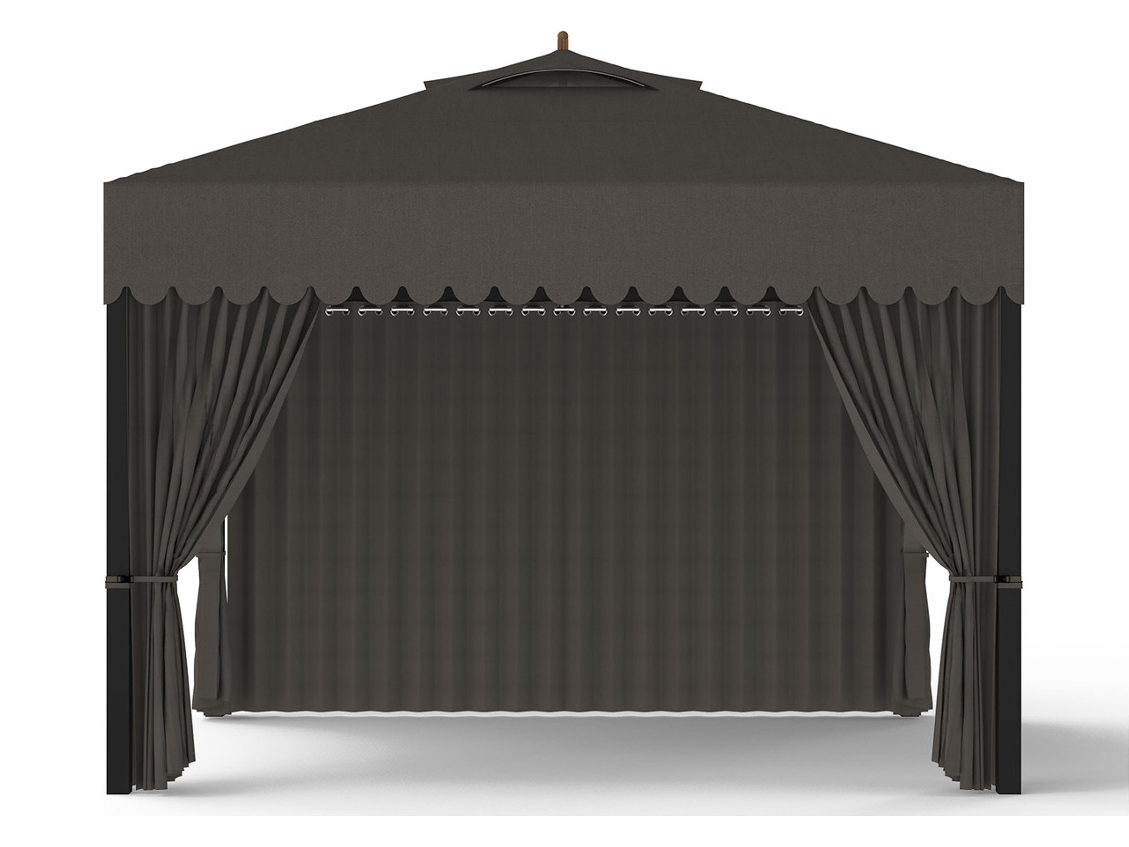 MamaGreen Sombrero 12 x 10 Foot Aluminum Canopy Gazebo with Wind Vent
