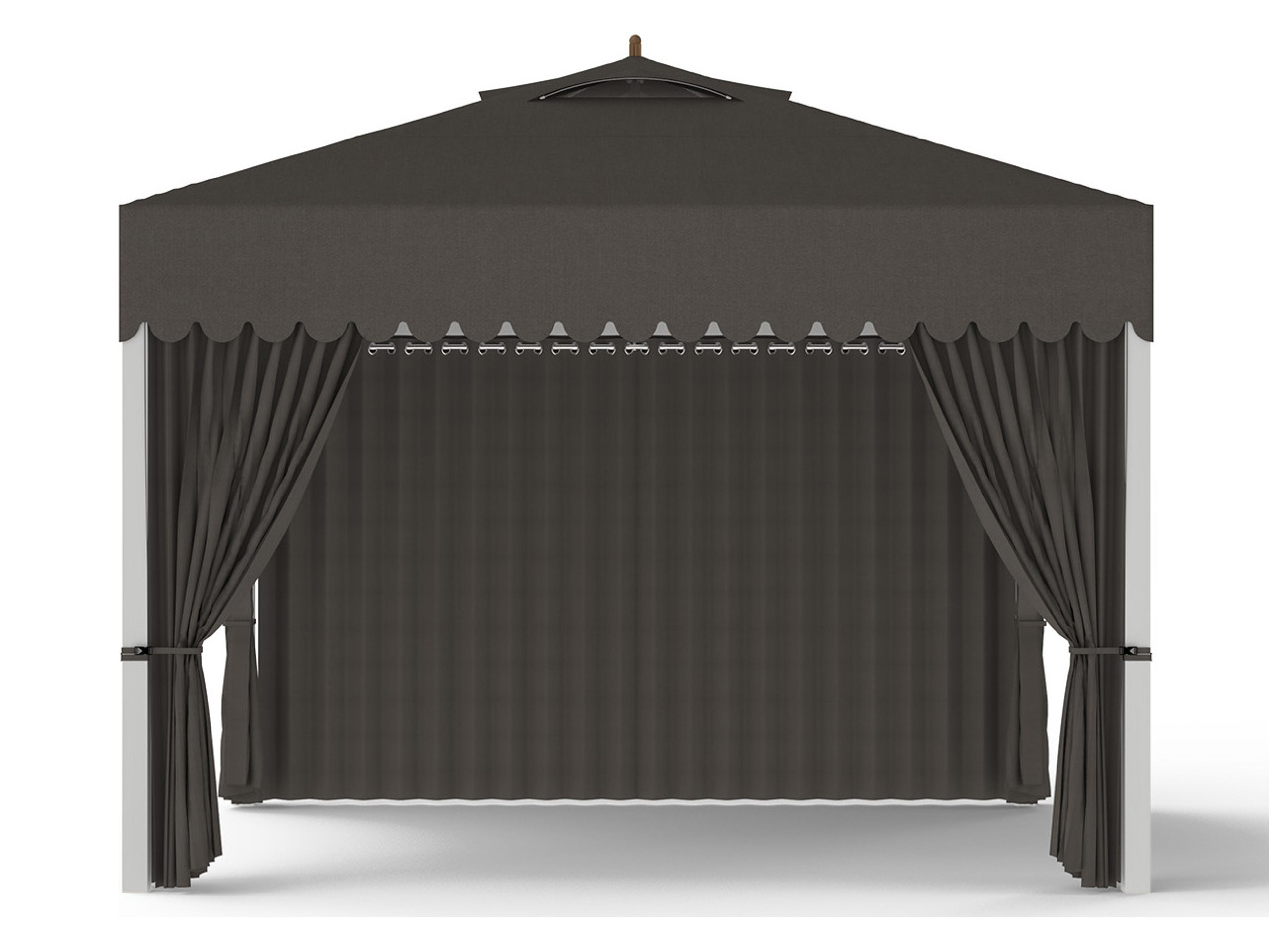 MamaGreen Sombrero 12 x 10 Foot Aluminum Canopy Gazebo with Wind Vent