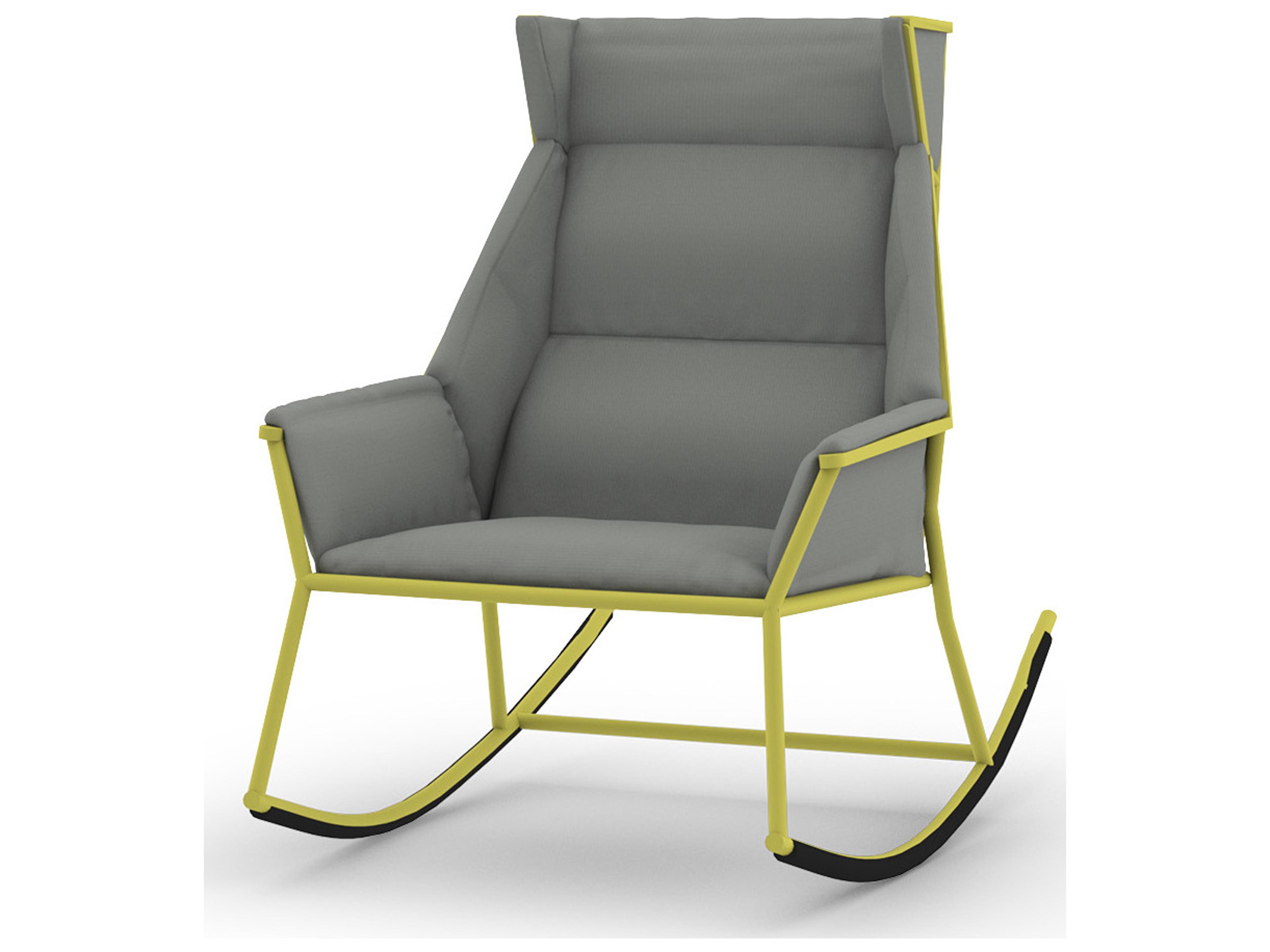 MamaGreen Andy Aluminum High Back Rocking Outdoor Patio Lounge Chair