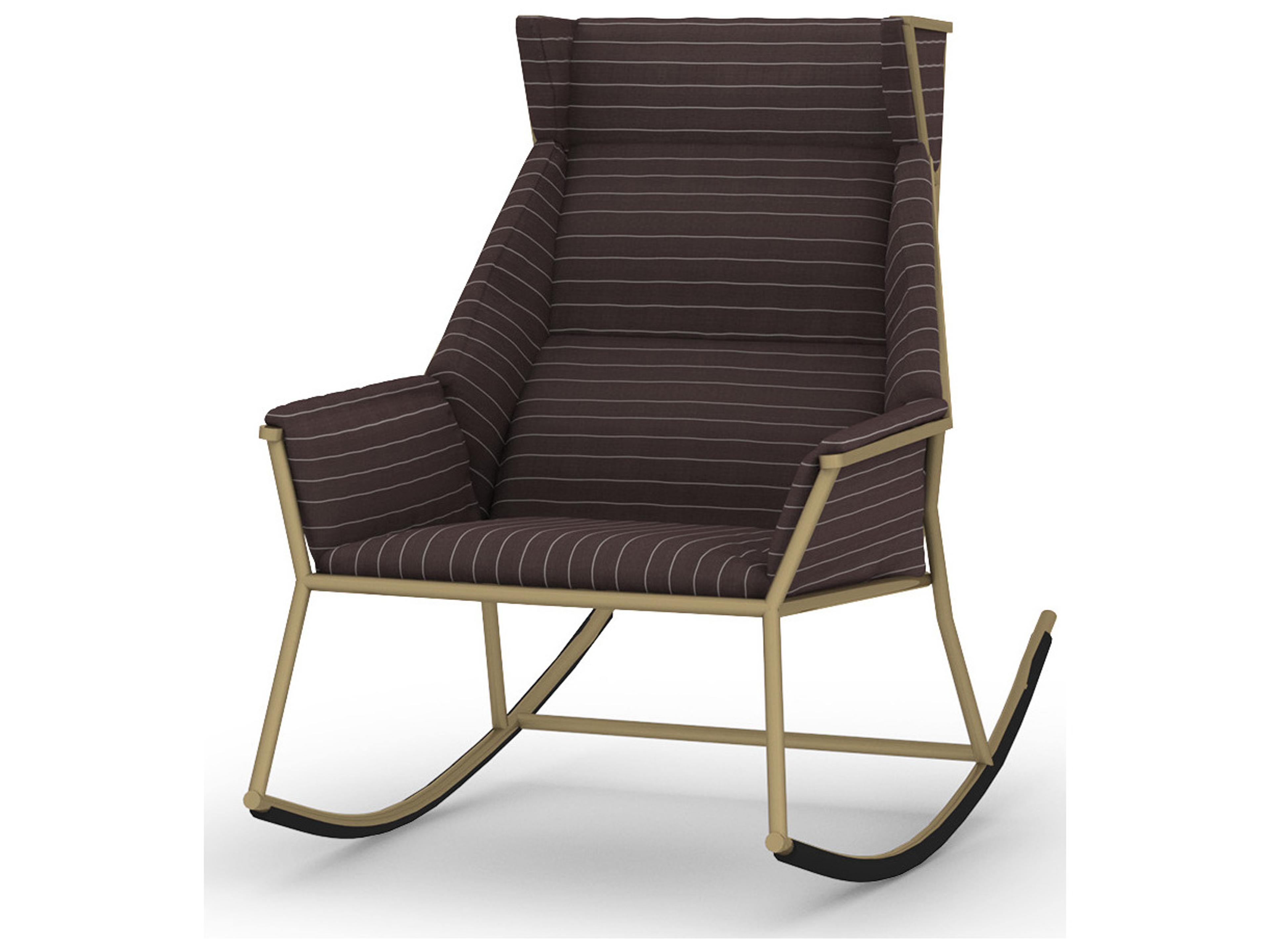 MamaGreen Andy Aluminum High Back Rocking Outdoor Patio Lounge Chair