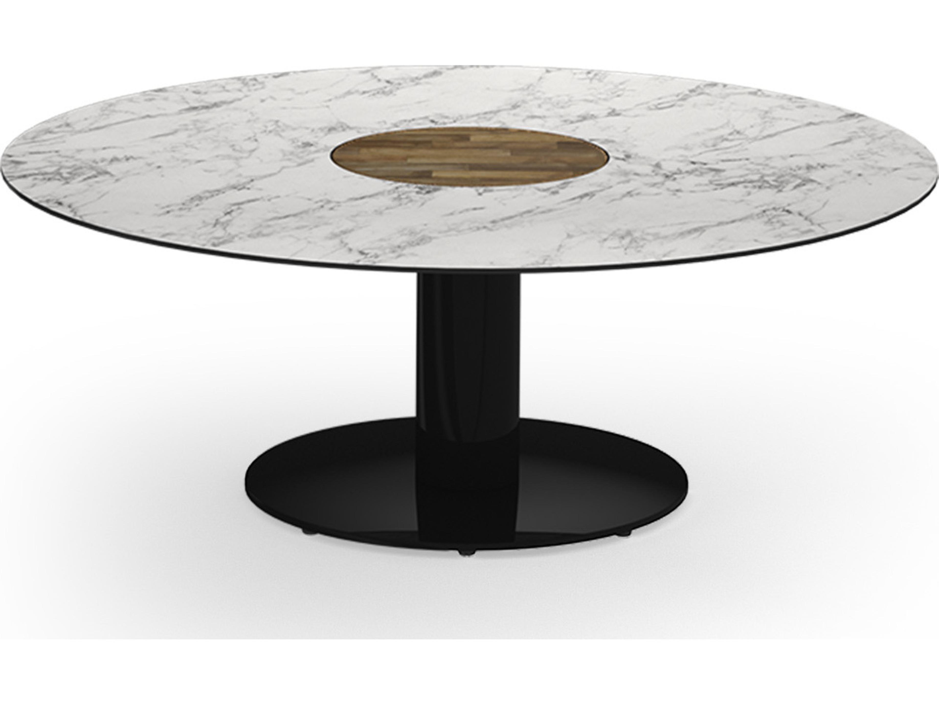 MamaGreen Stizzy Aluminum Round Outdoor Patio Chat Table