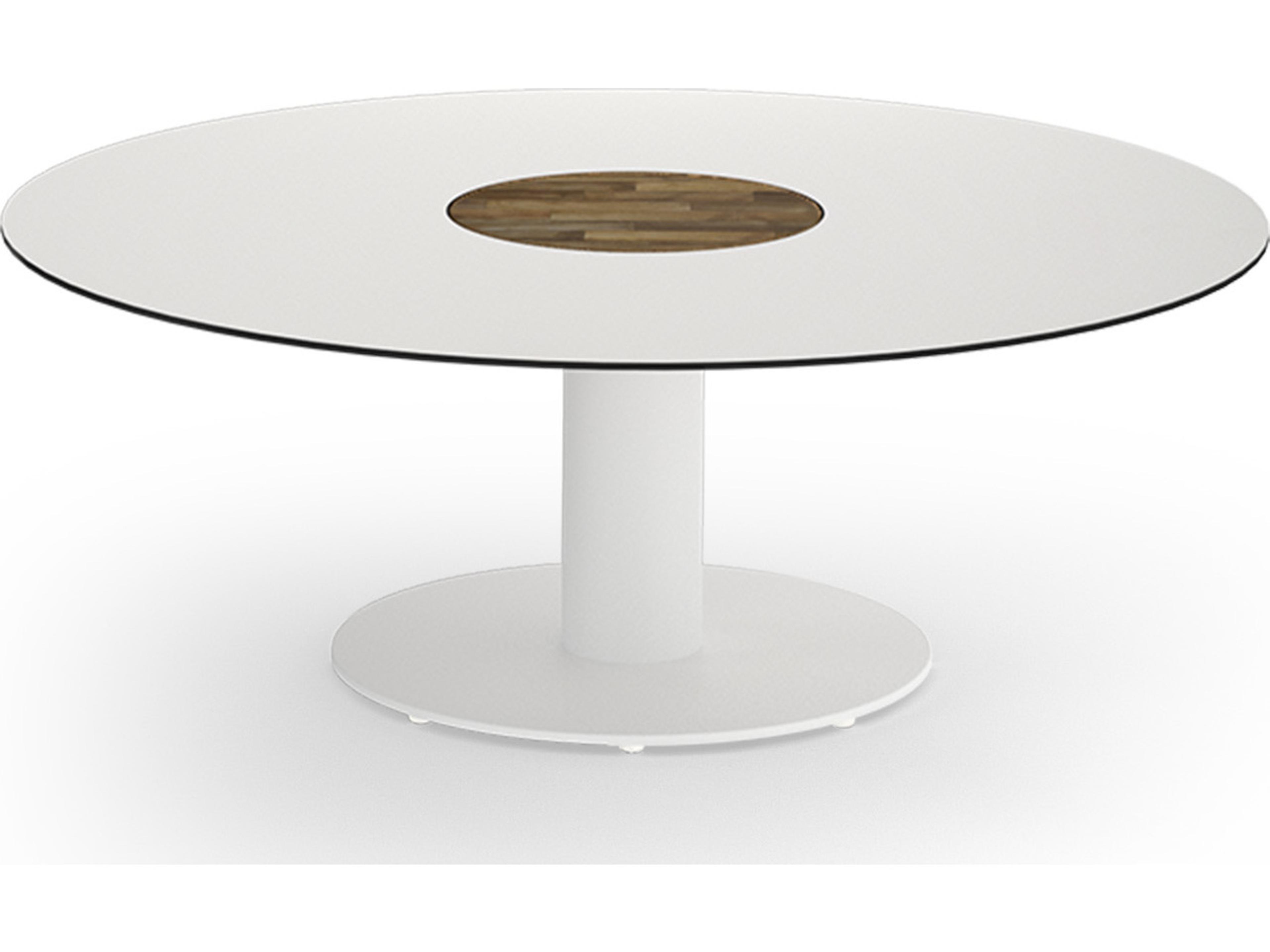 MamaGreen Stizzy Aluminum Round Outdoor Patio Chat Table