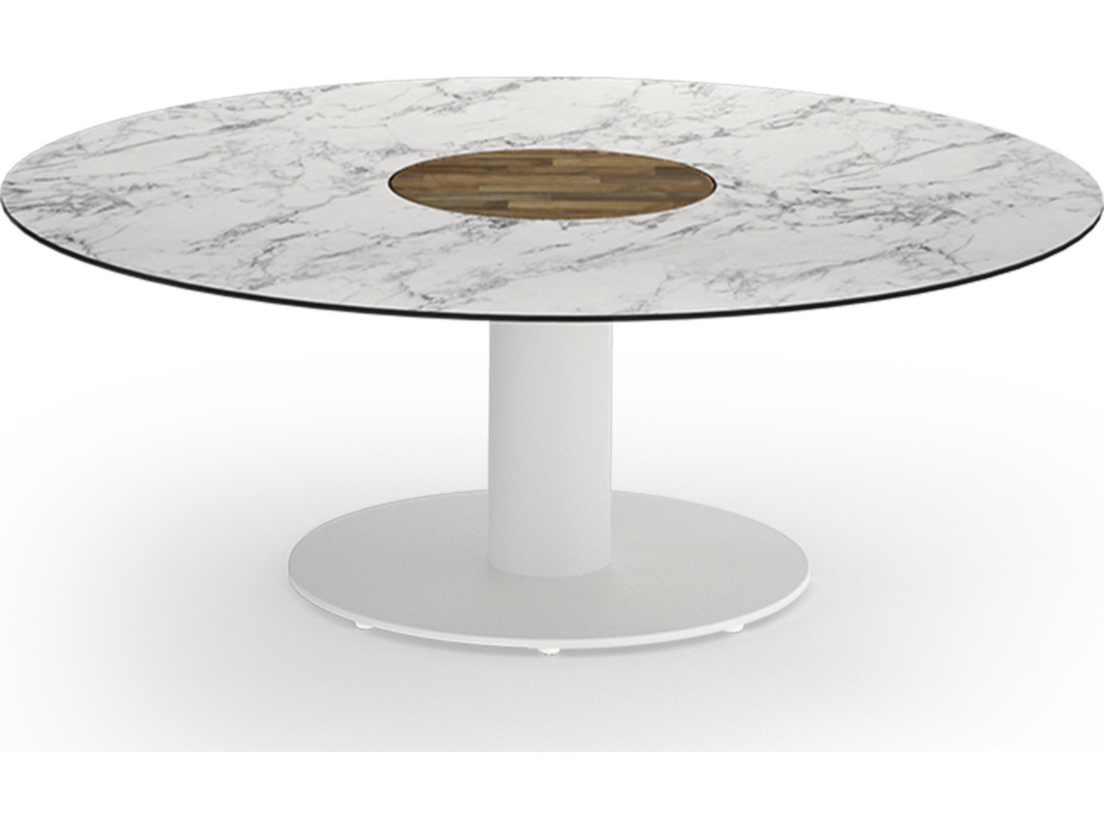 MamaGreen Stizzy Aluminum Round Outdoor Patio Chat Table