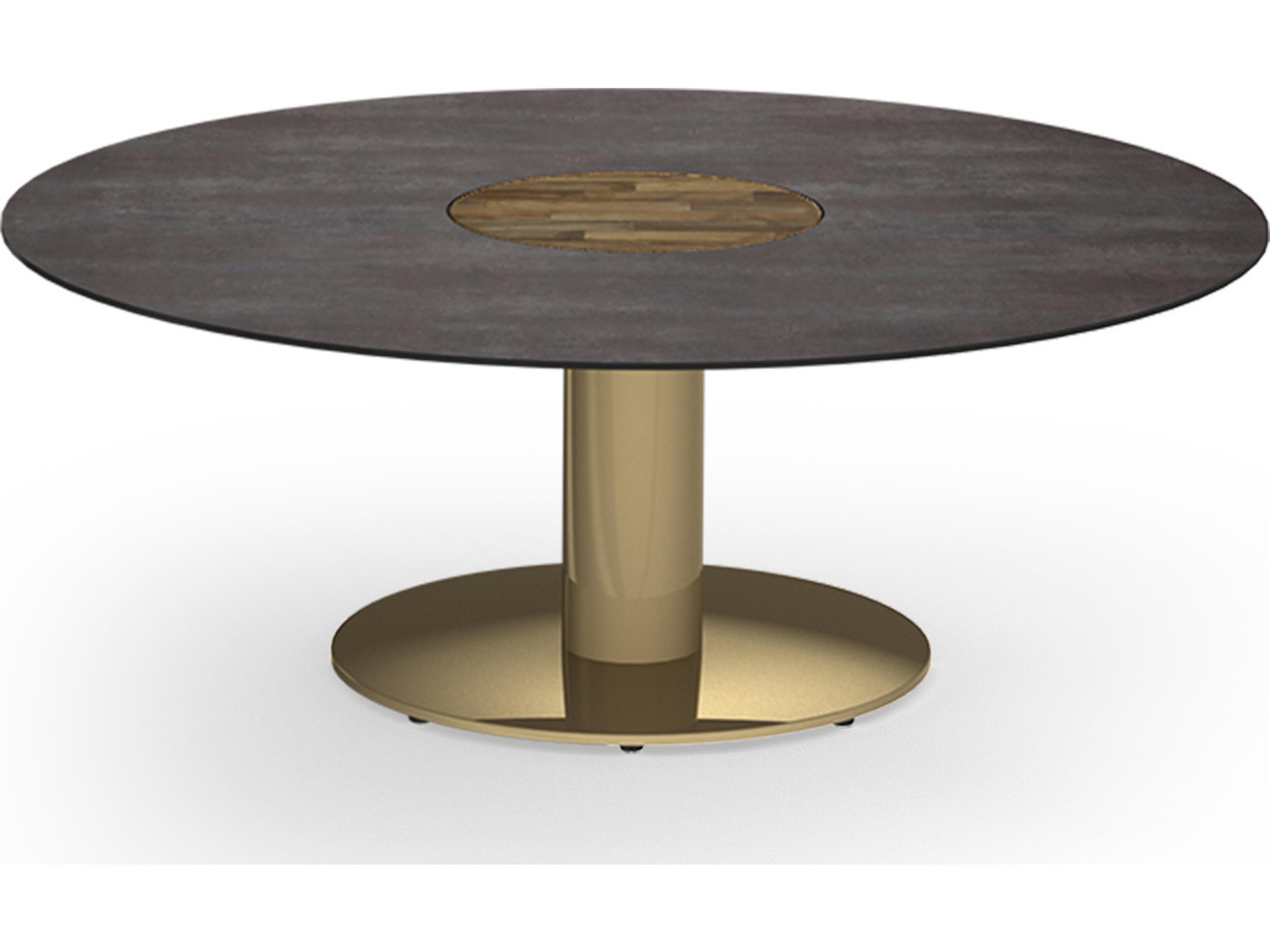 MamaGreen Stizzy Aluminum Round Outdoor Patio Chat Table