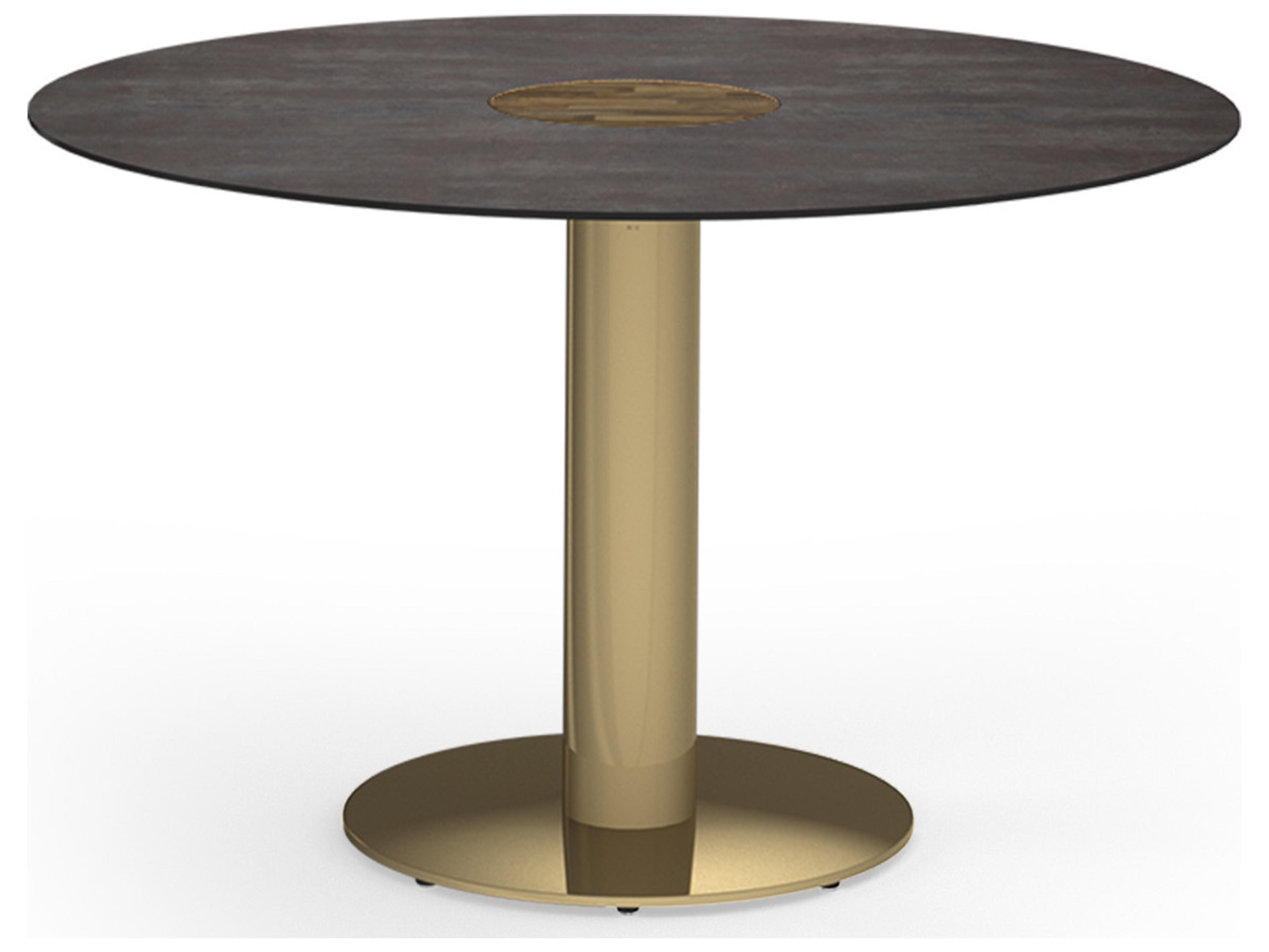 MamaGreen Stizzy Aluminum Round Outdoor Patio Dining Table