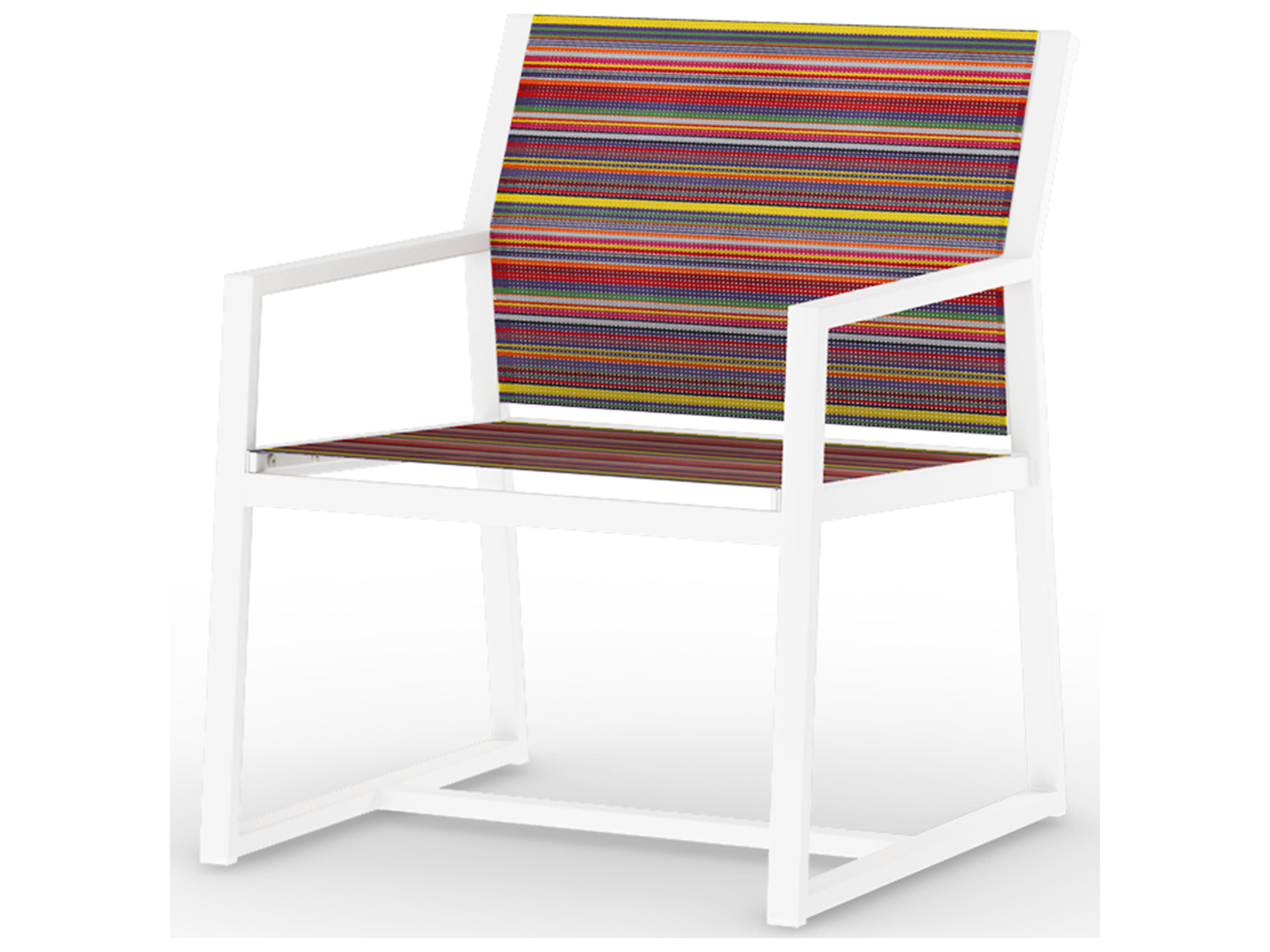 MamaGreen Stripe Aluminum Sling Outdoor Lounge Chair