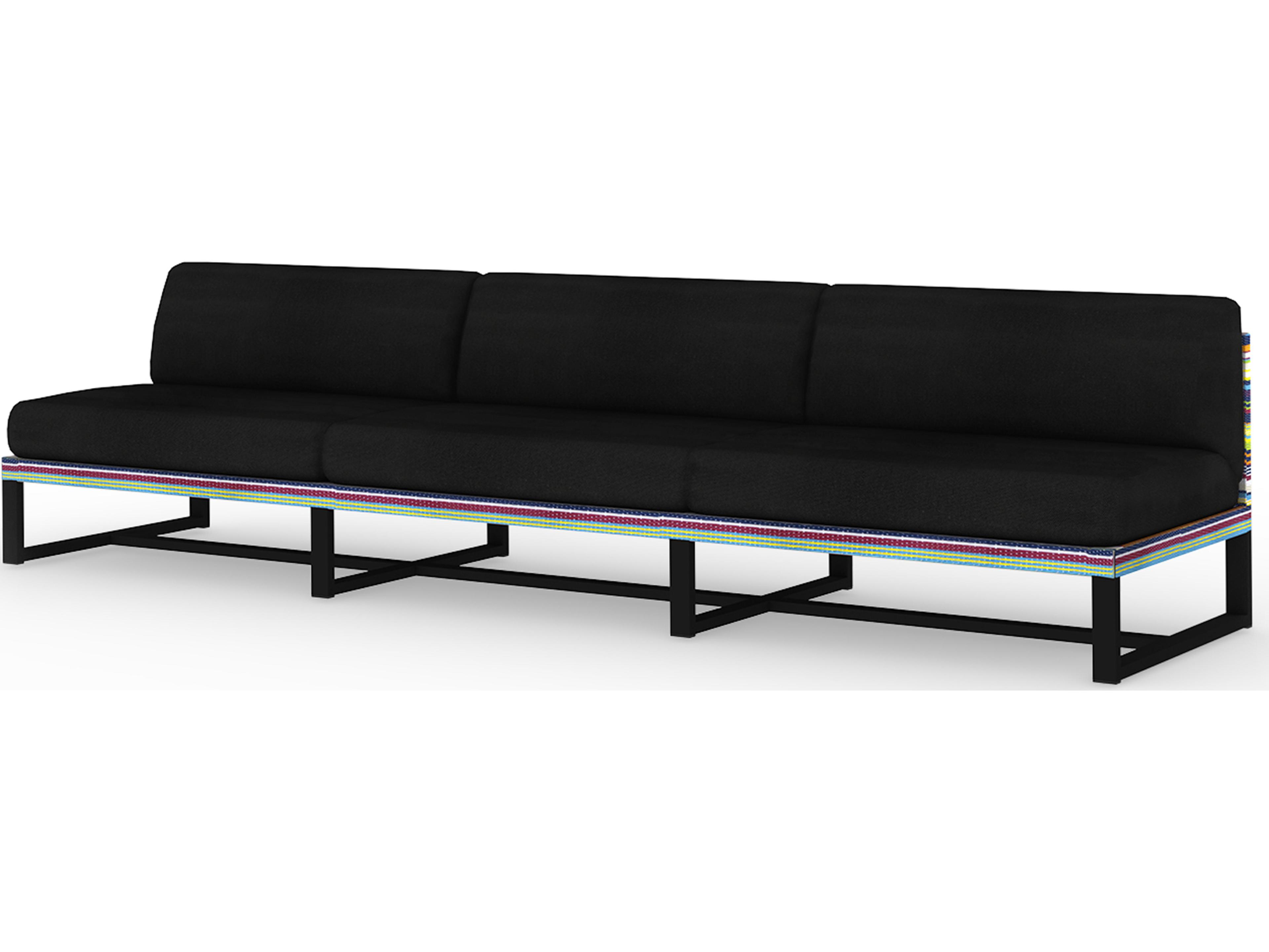 MamaGreen Stripe Aluminum Cushion Patio Sofa