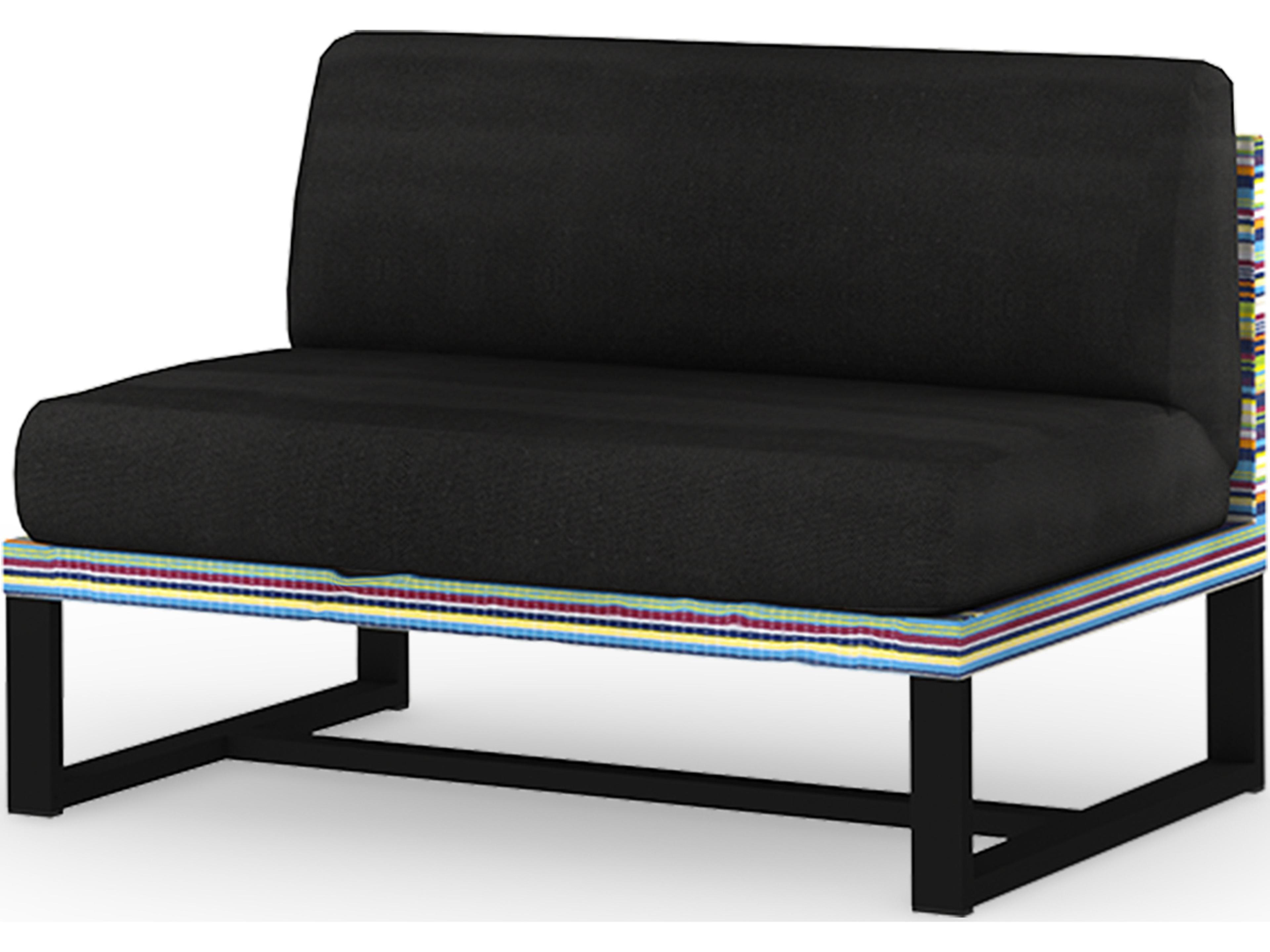 MamaGreen Stripe Aluminum Cushion Modular Patio Lounge Chair