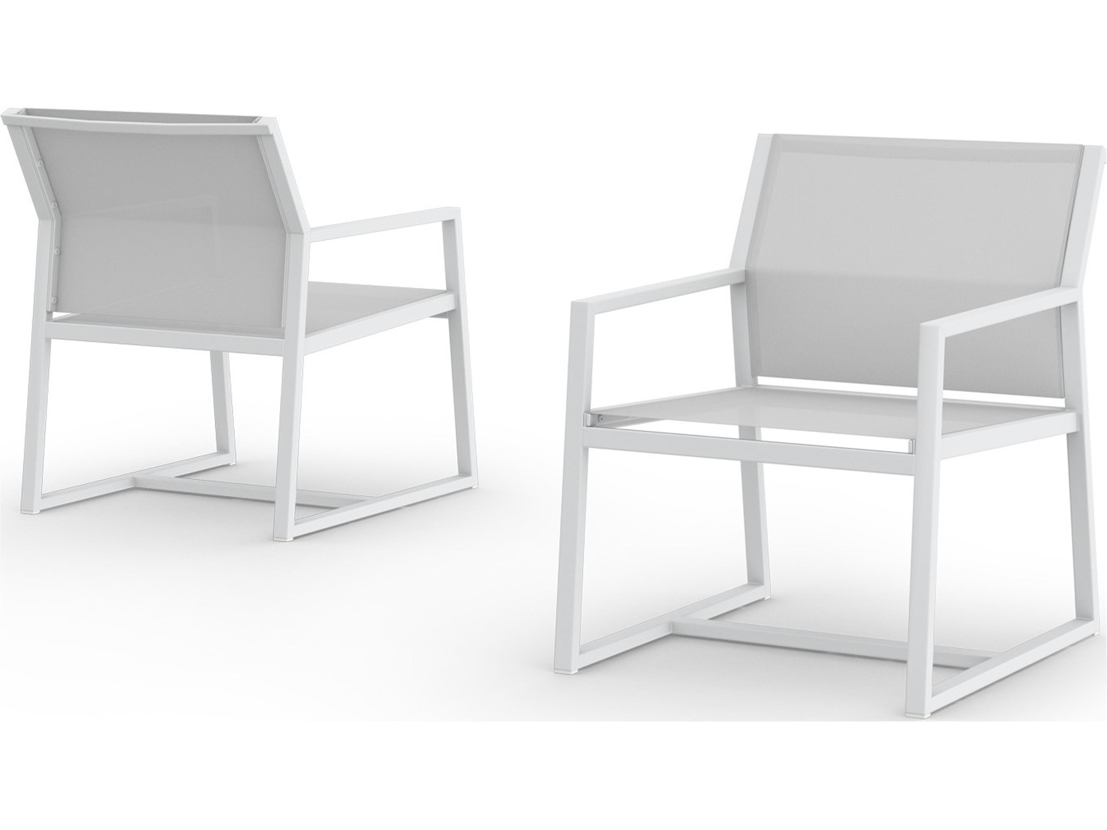 MamaGreen Allux Sling Aluminum Outdoor Patio Dining Arm Chair