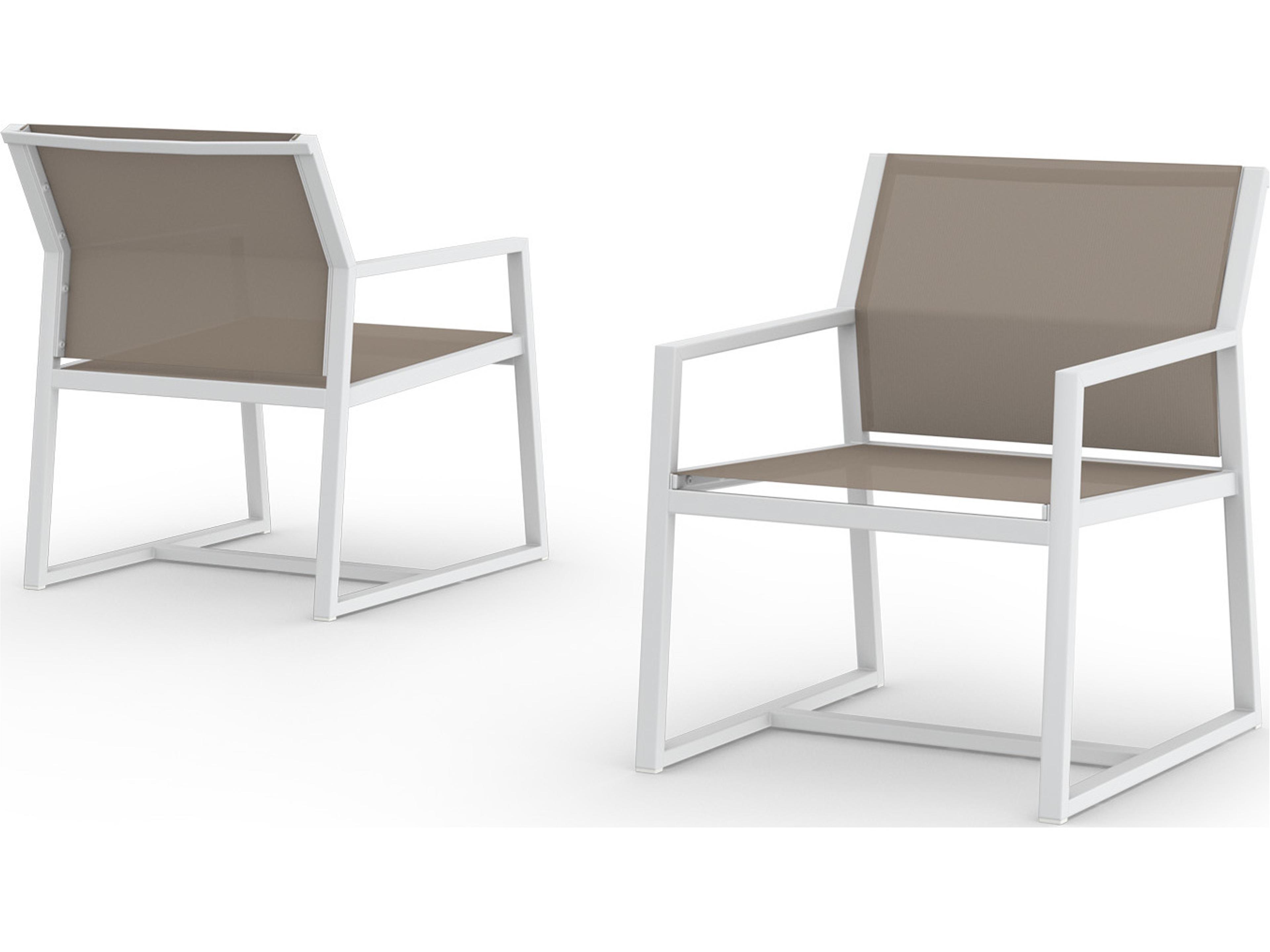 MamaGreen Allux Sling Aluminum Outdoor Patio Dining Arm Chair